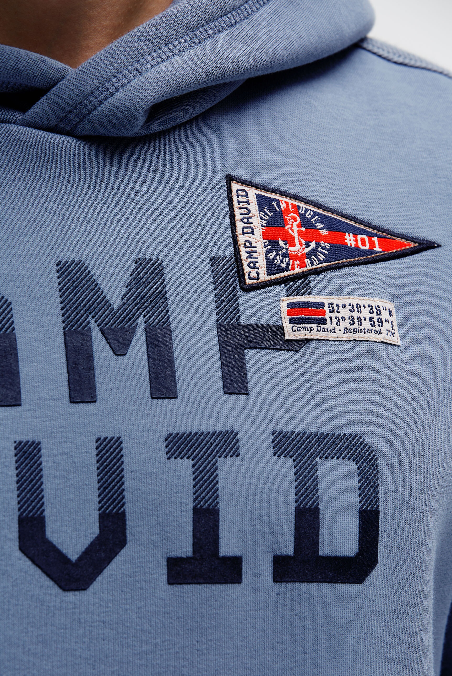 CAMP DAVID Kapuzensweatshirt , mit Rippbündchen
