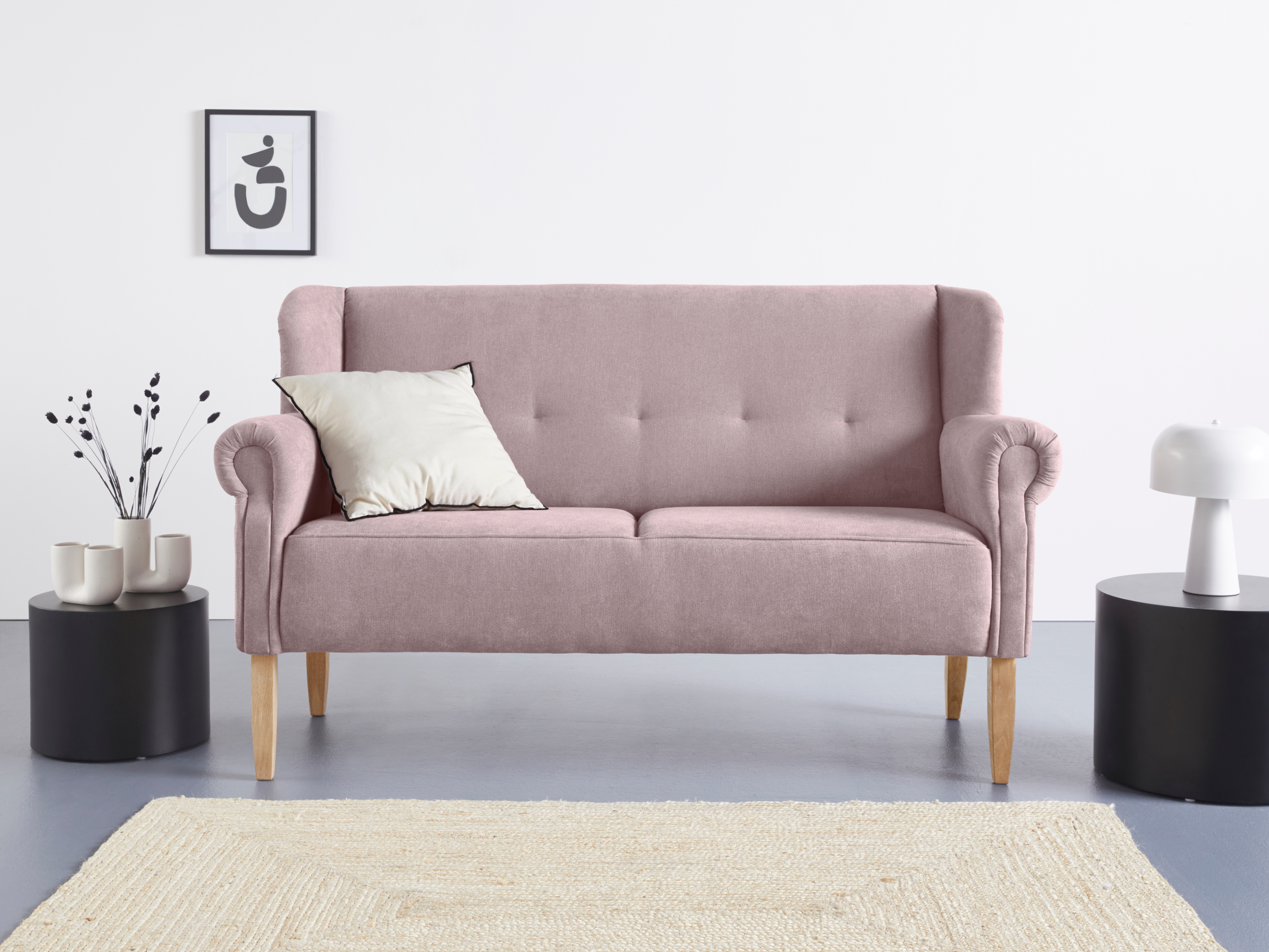 Home affaire Küchensofa "Moro Couch mit Federkern, bequem, Breite" in verschiedenen Stoffe und Farben