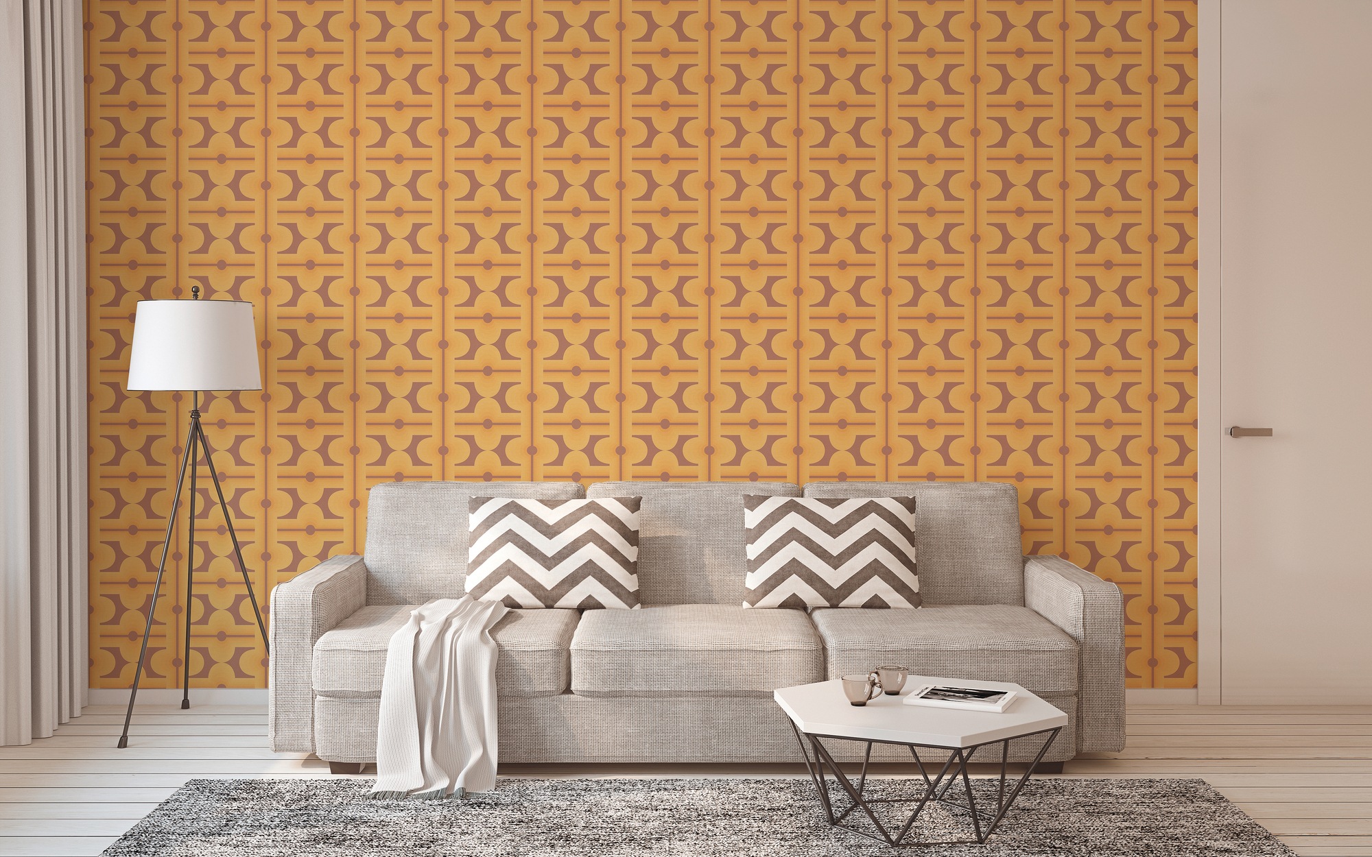 A.S. Création Vliestapete »Retro Chic 3D-Tapete Mustertapete Vintage 3D«, matt, Vliestapete Kacheln für Schlafzimmer Küche Wohnzimmer 3D Design modern