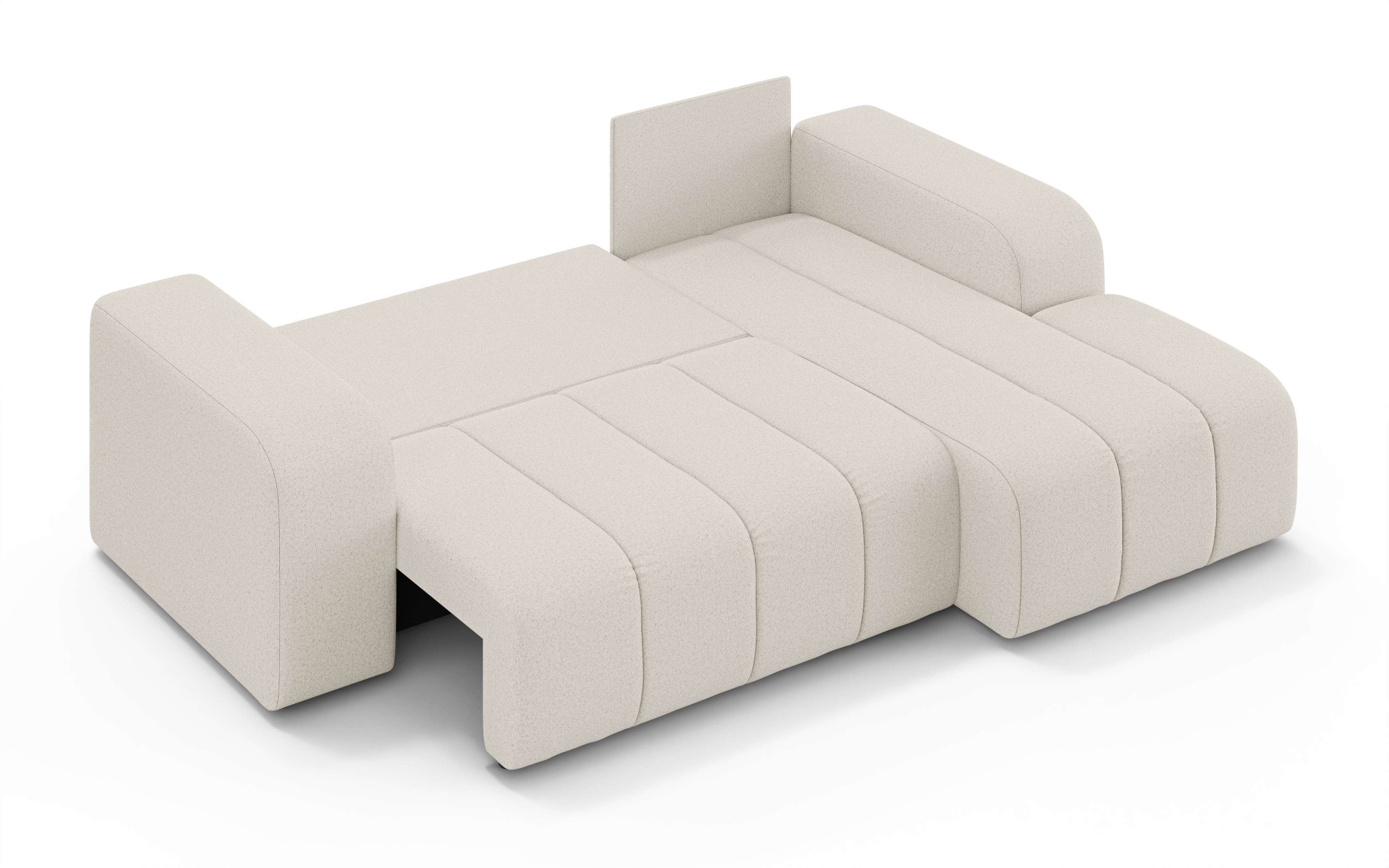 INOSIGN Ecksofa »CASSY L-Form, Schlafsofa mit Bettkasten, Maße B/T/H: 245/165/88 cm«, mit 2 Rückenkissen, Recamiere rechts oder links bestellbar