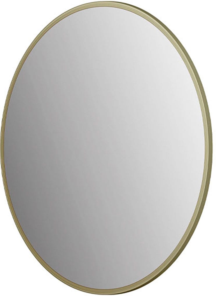 Badspiegel »Picasso gold Ø 40 cm«, hochwertiger Aluminiumrahmen