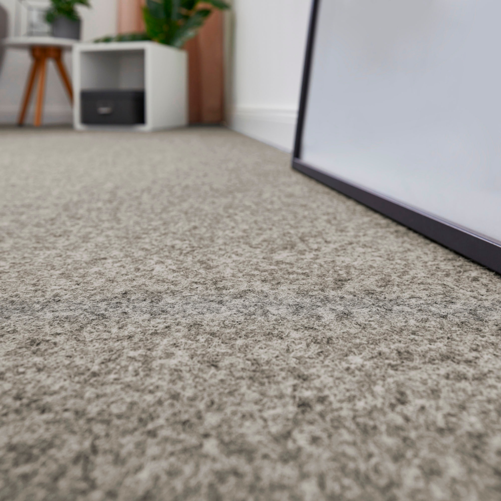 Teppichboden ANDIAMO "Invita, Nadelvlies, Gesamthöhe 5 mm, Made in Belgium", beige (sand), B:200cm L:300cm, Kunstfaser, Teppiche, melierte Optik, Breite 200 cm oder 400 cm, robust & strapazierfähig 3