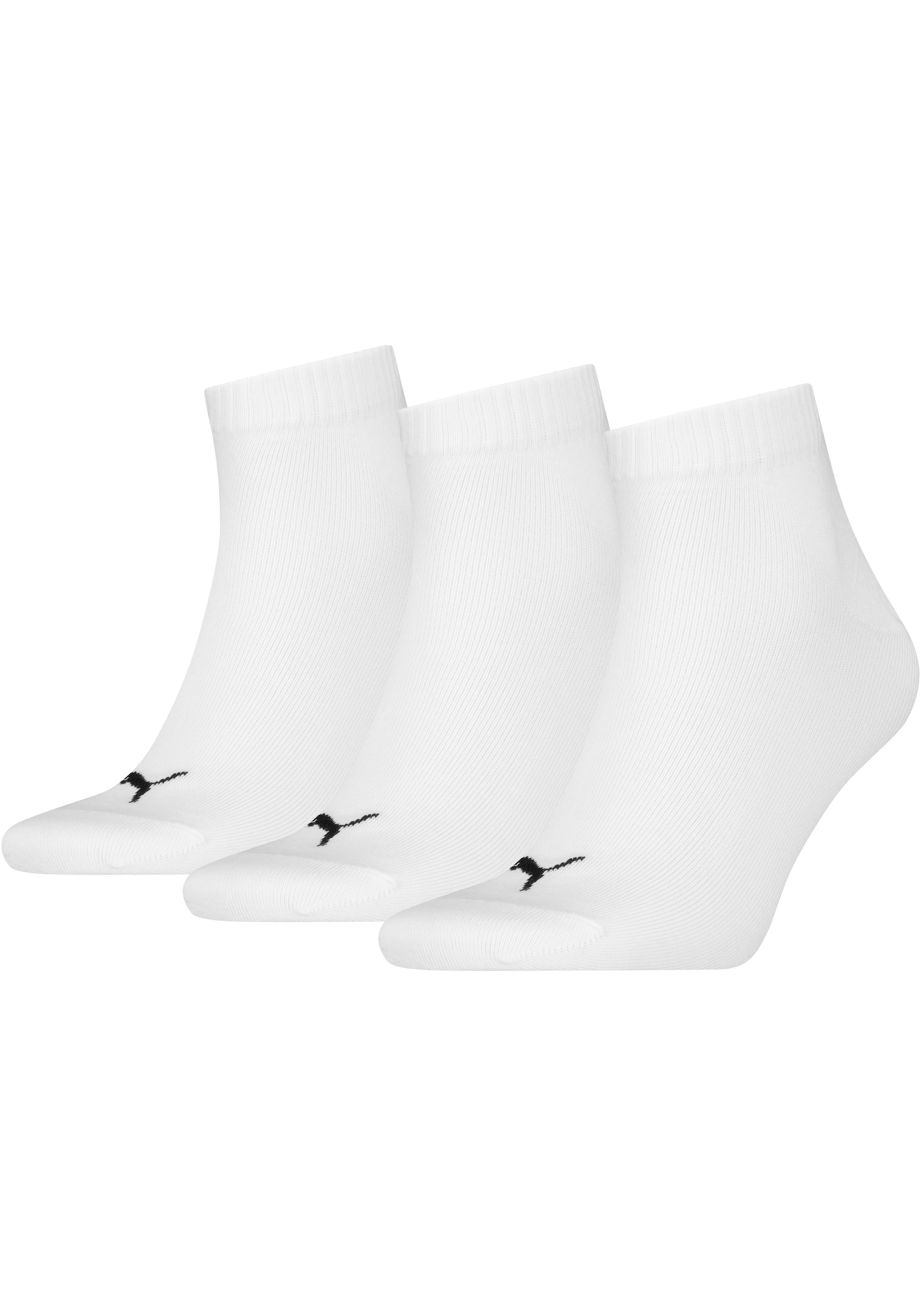 PUMA Kurzsocken "PUMA UNISEX QUARTER PLAIN 3P" 3 Paar, 3 Stk. tlg. Atmungsa günstig online kaufen