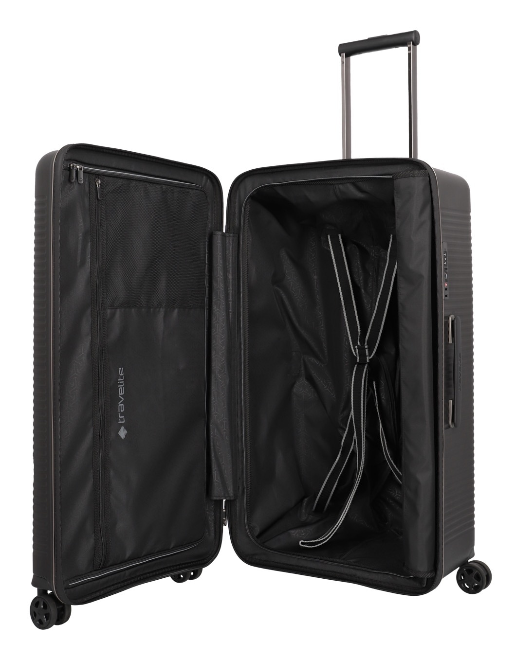 travelite Hartschalen-Trolley »ROOMER Trunk, in zwei Größen und verschiedenen Farben«, 4 Rollen, Reisegepäck Hartschalen-Koffer TSA-Schloss Trunk Trolley M und L