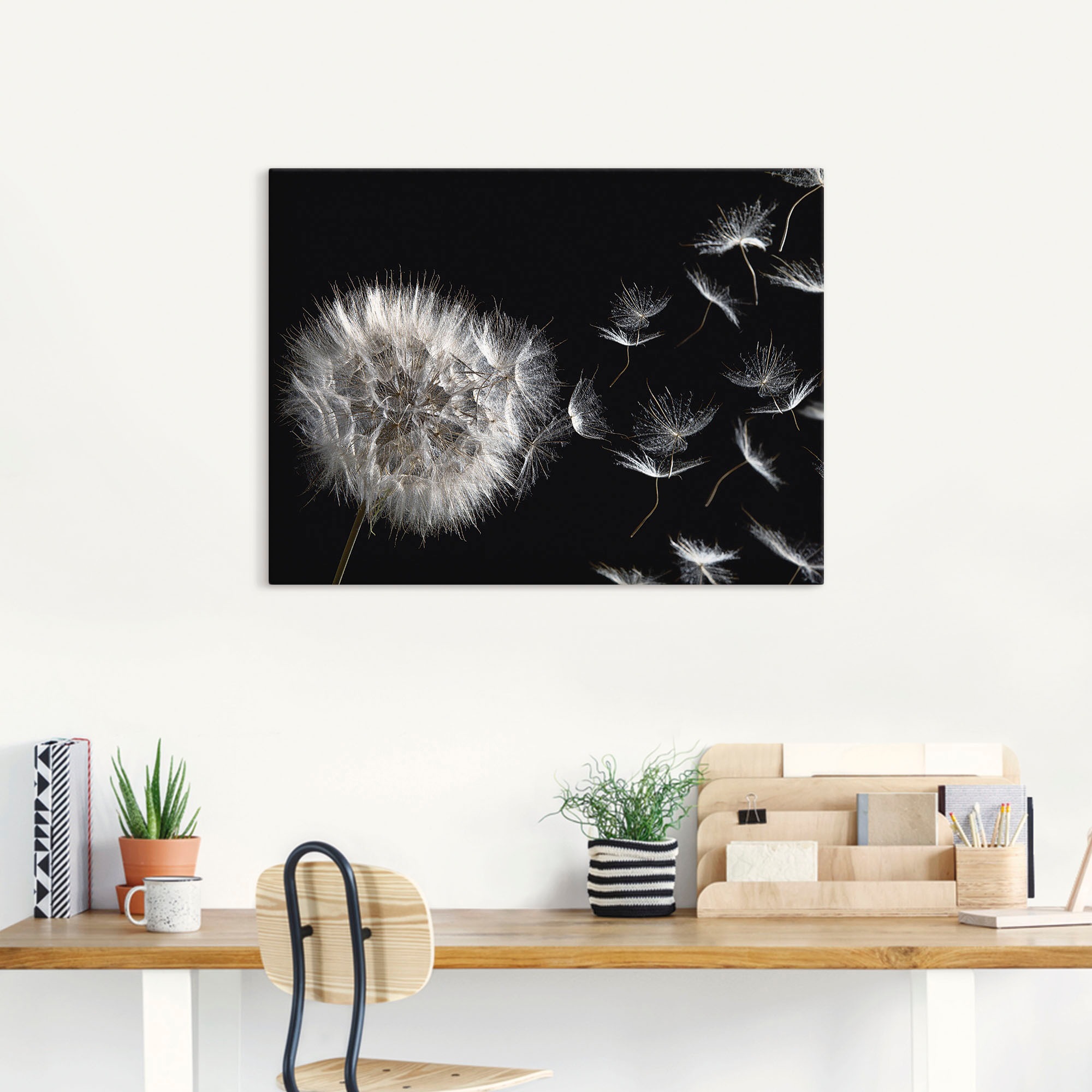 Artland Wandbild "Pusteblume" Blumenbilder 1 Stk. tlg. als Leinwandbild, Po günstig online kaufen