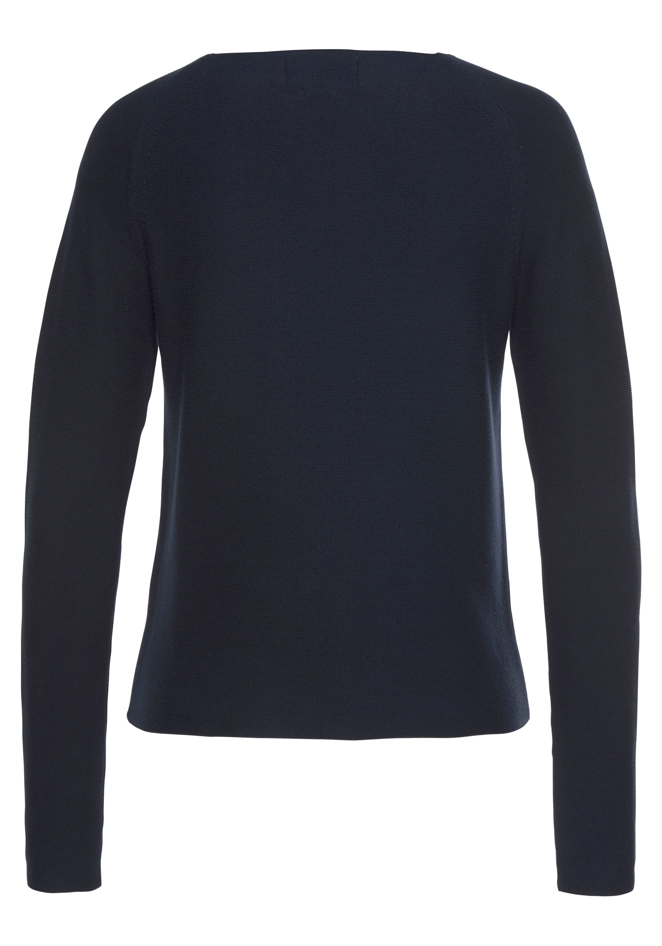 Marc O'Polo DENIM Strickpullover, mit feiner Rippen-Struktur