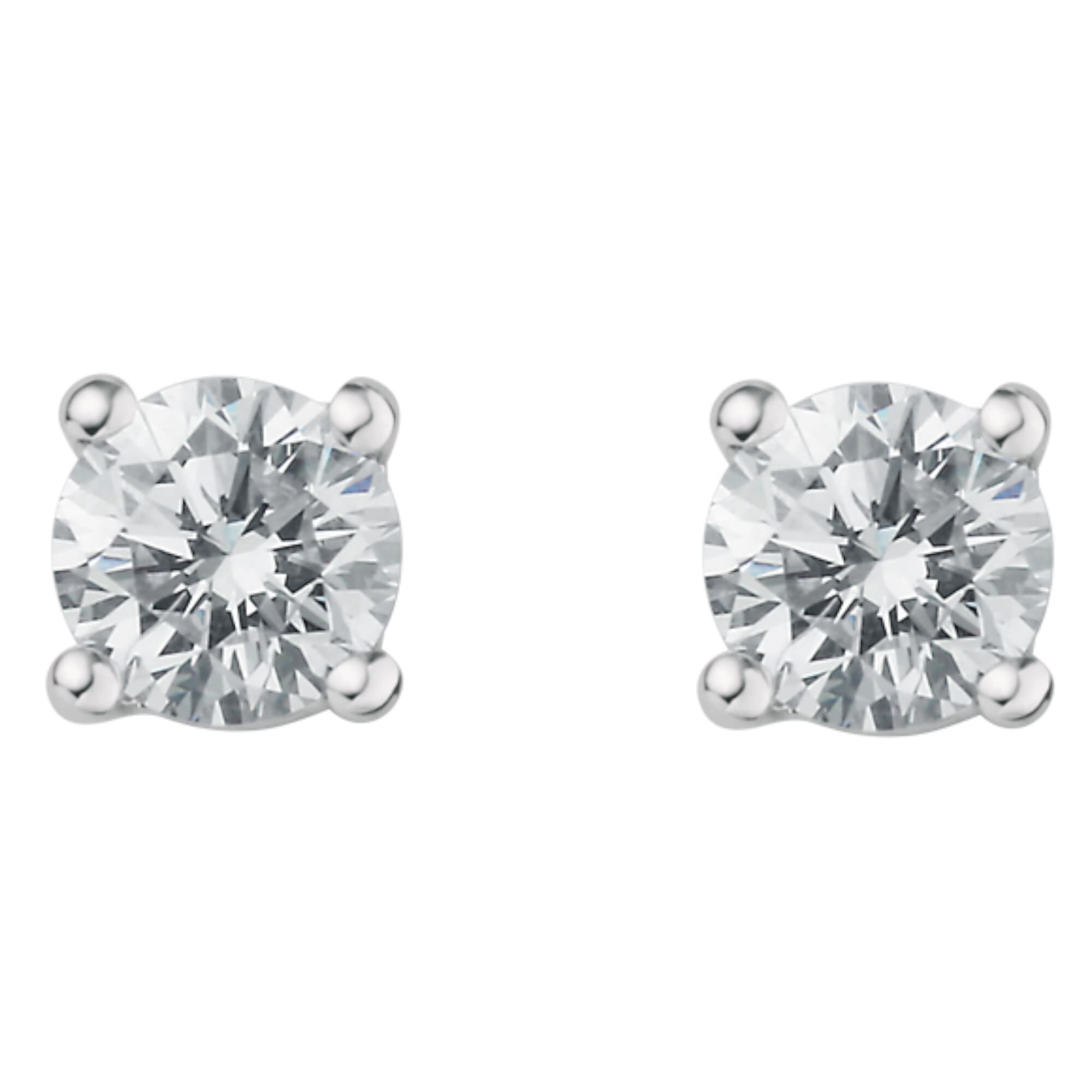 ONE ELEMENT Paar Ohrhänger »0.20 ct Diamant Brillant Ohrringe Ohrstecker aus 950 Platin«, Damen Platin Schmuck
