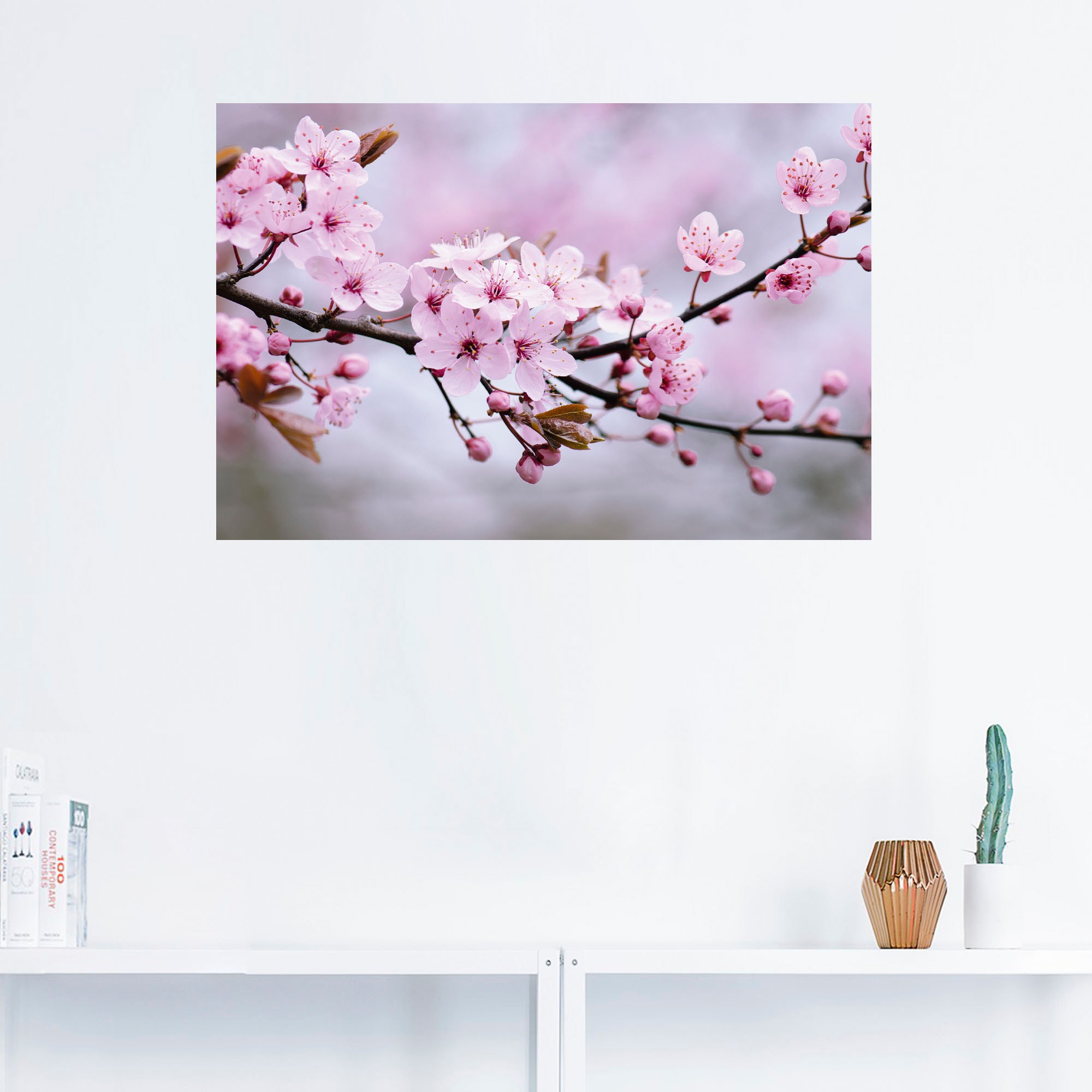 Artland Wandbild »Kirschblüten«, Blumen, (1 Poster in Größen als versch. kaufen Leinwandbild, | oder BAUR Alubild, Wandaufkleber St.)