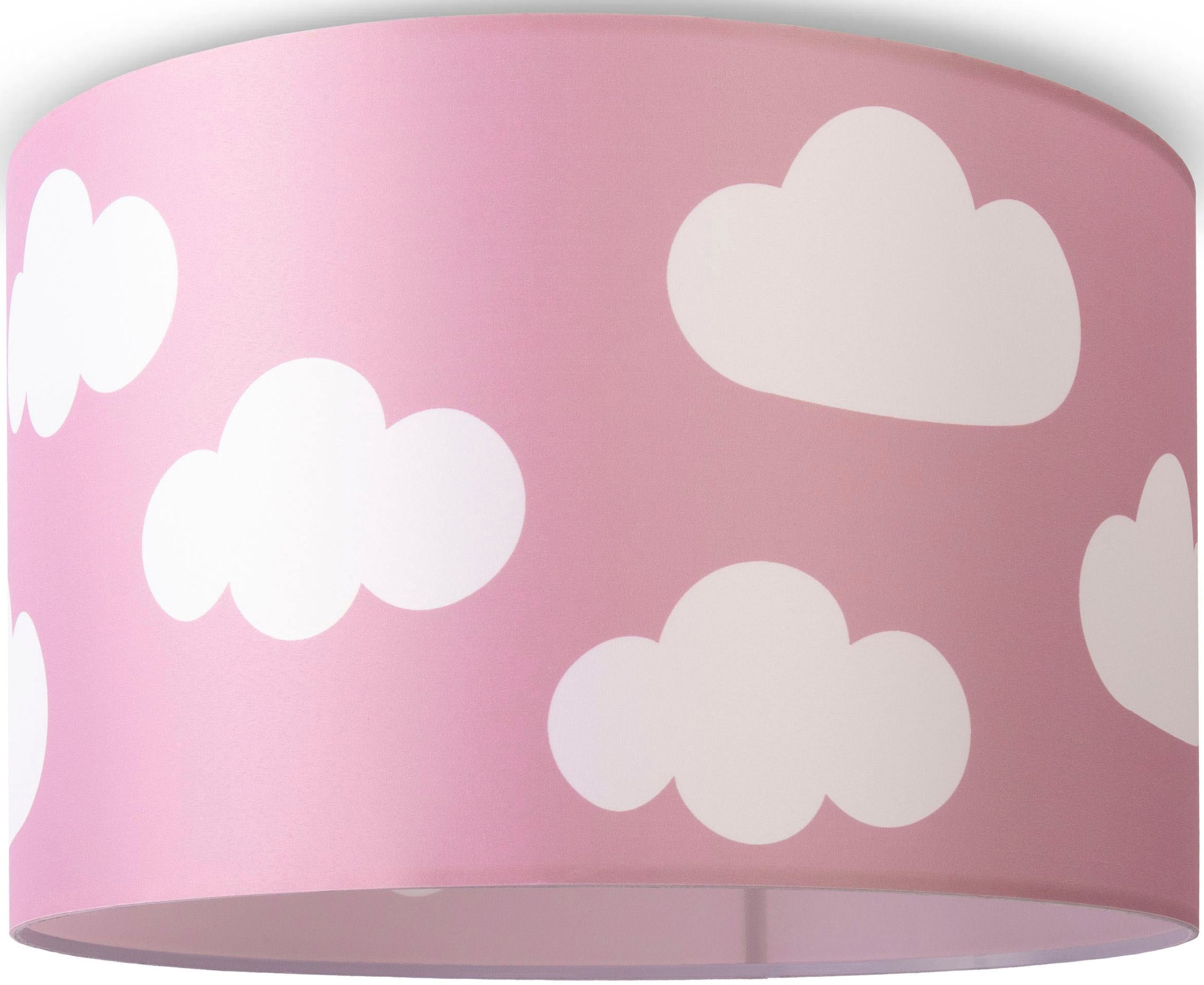 PACO HOME Deckenleuchte "Hugo Cosmo", Ø 45,5cm H: 29,5cm, weiß, Kinderzimmer, Leuchten, Deckenleuchte Kinderzimmer Kinder Lampe Wolke Stoffschirm