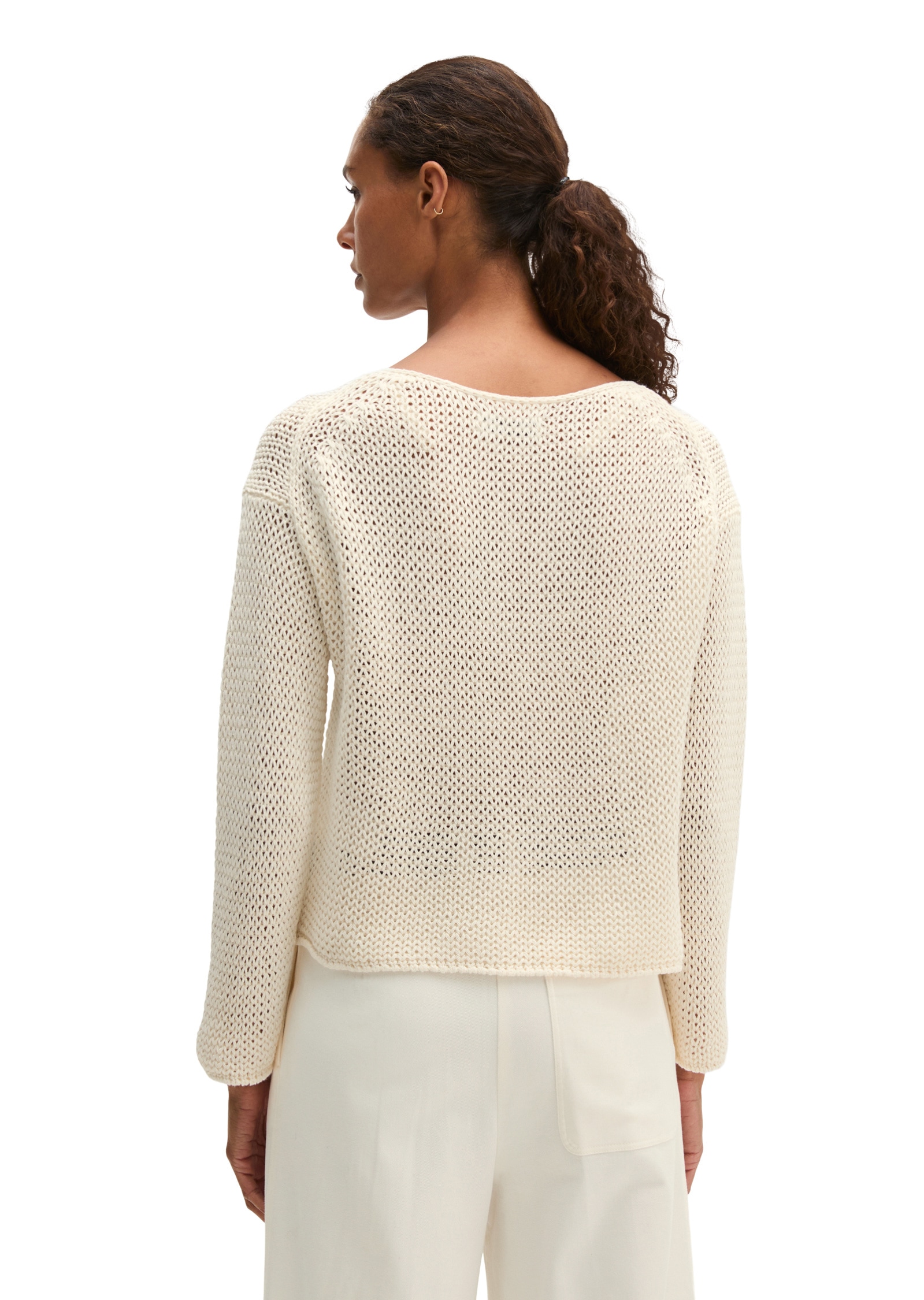 Marc O'Polo Strickpullover »aus Leinen-Baumwolle-Mix«