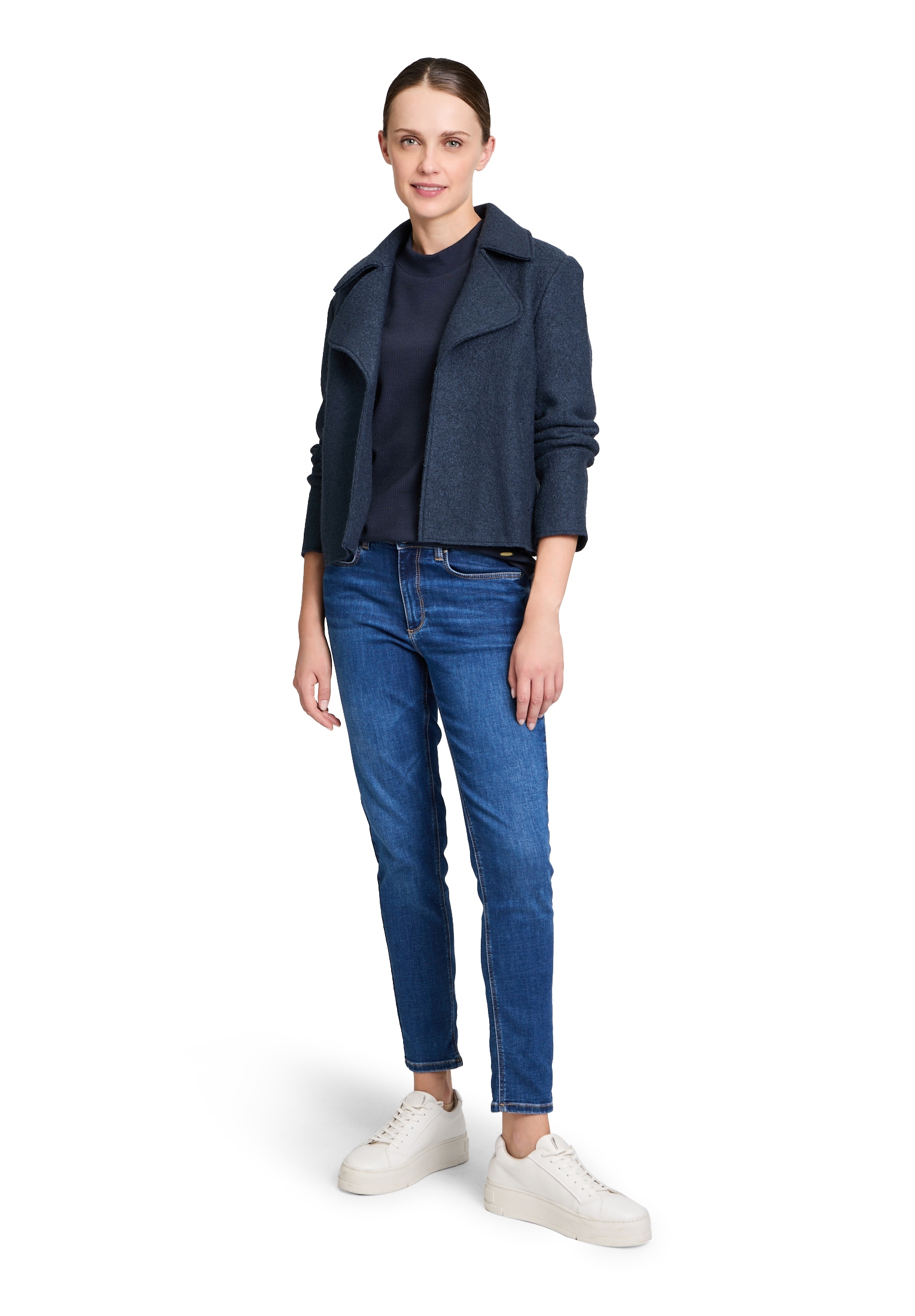 Betty&Co Jackenblazer »Betty & Co Damen Casual-Jacke mit Kragen«, Material