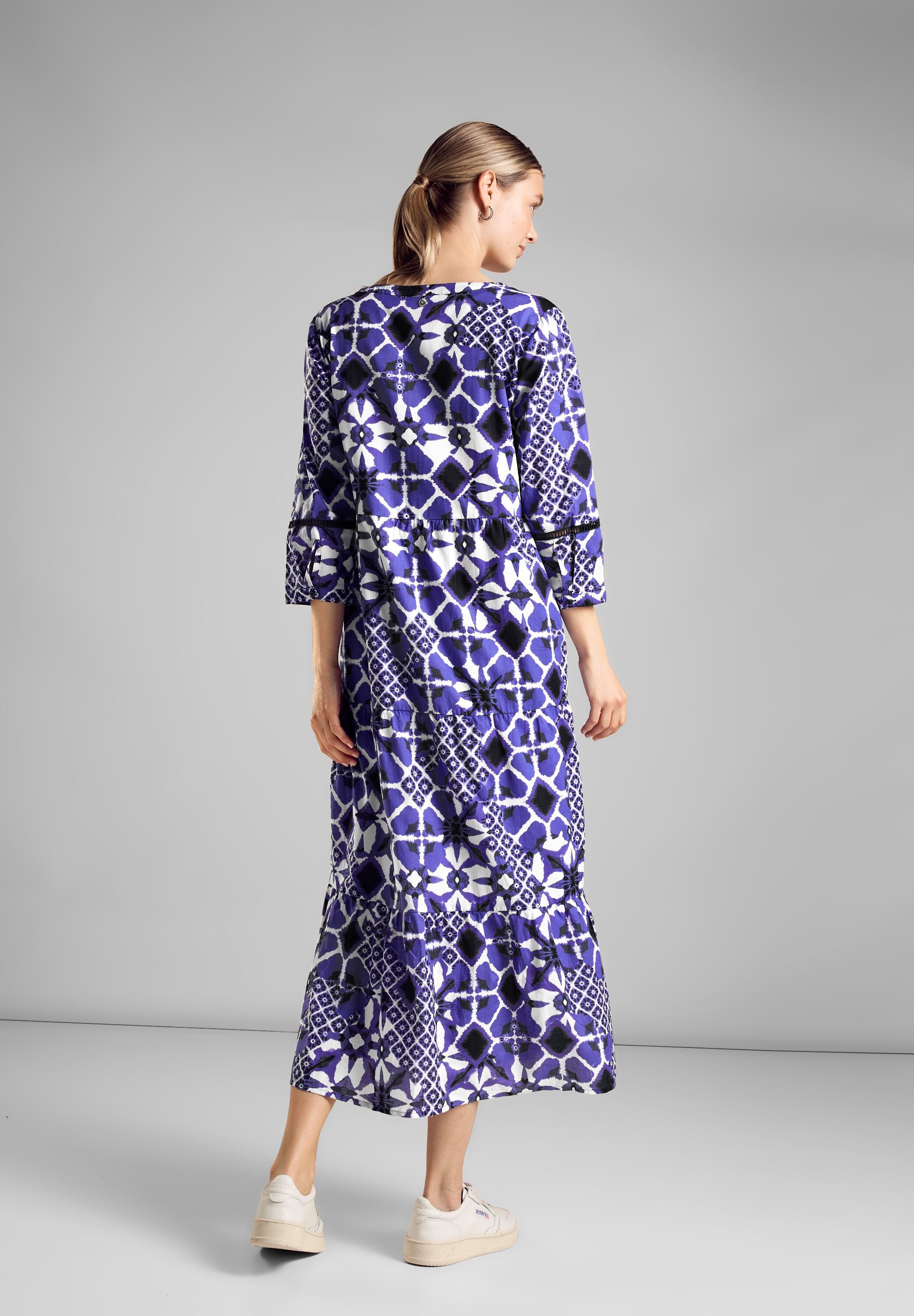 STREET ONE Midikleid, aus 100% Baumwolle