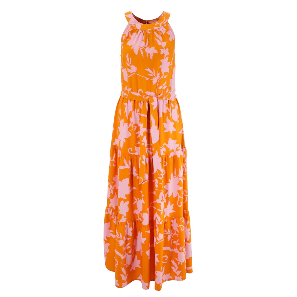 Aniston CASUAL Sommerkleid, (mit abnehmbarem Bindeband)