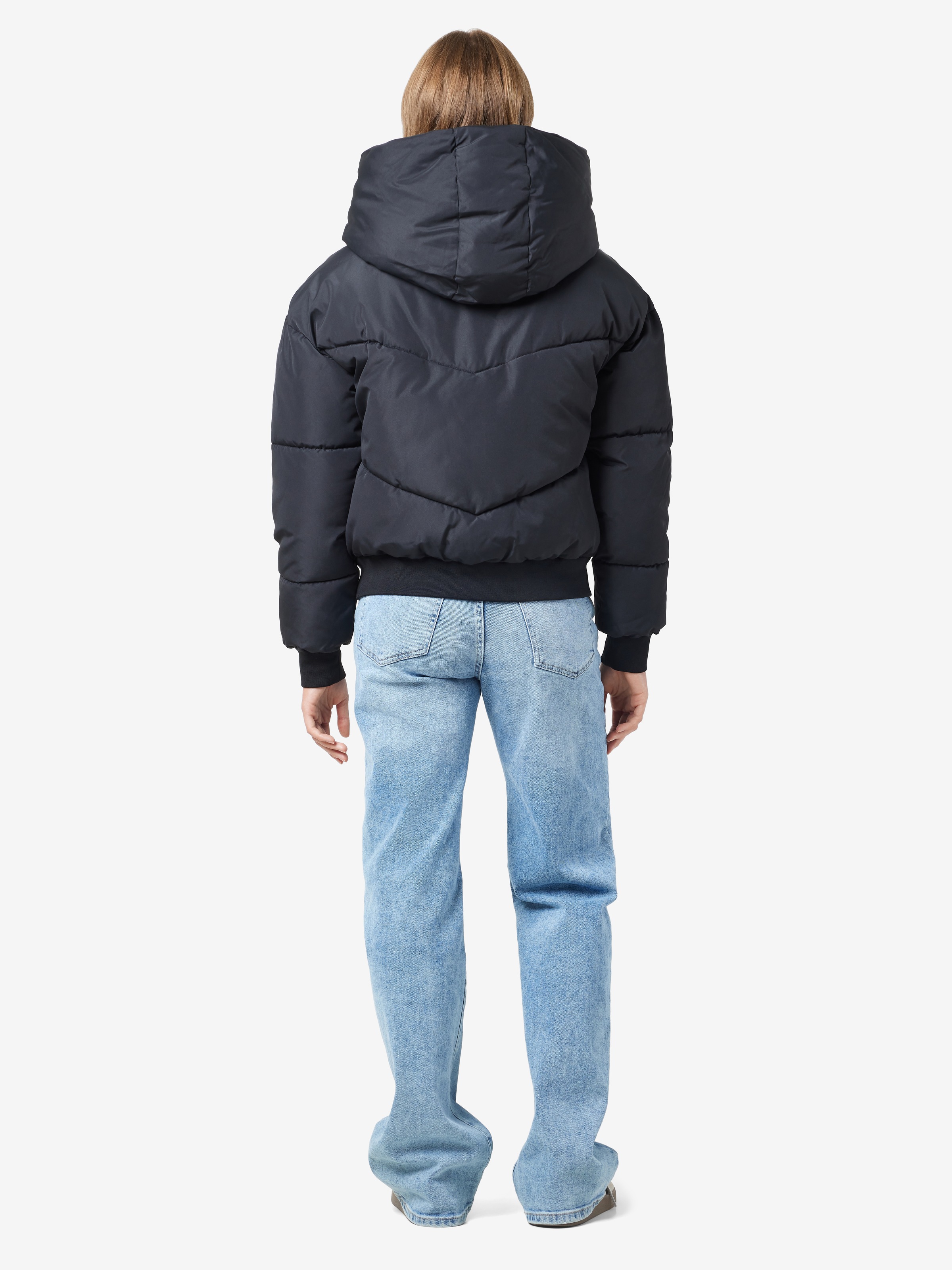 Noisy may Steppjacke »NMTALLY L/S BOMBER JACKET NOOS FWD«, mit Kapuze