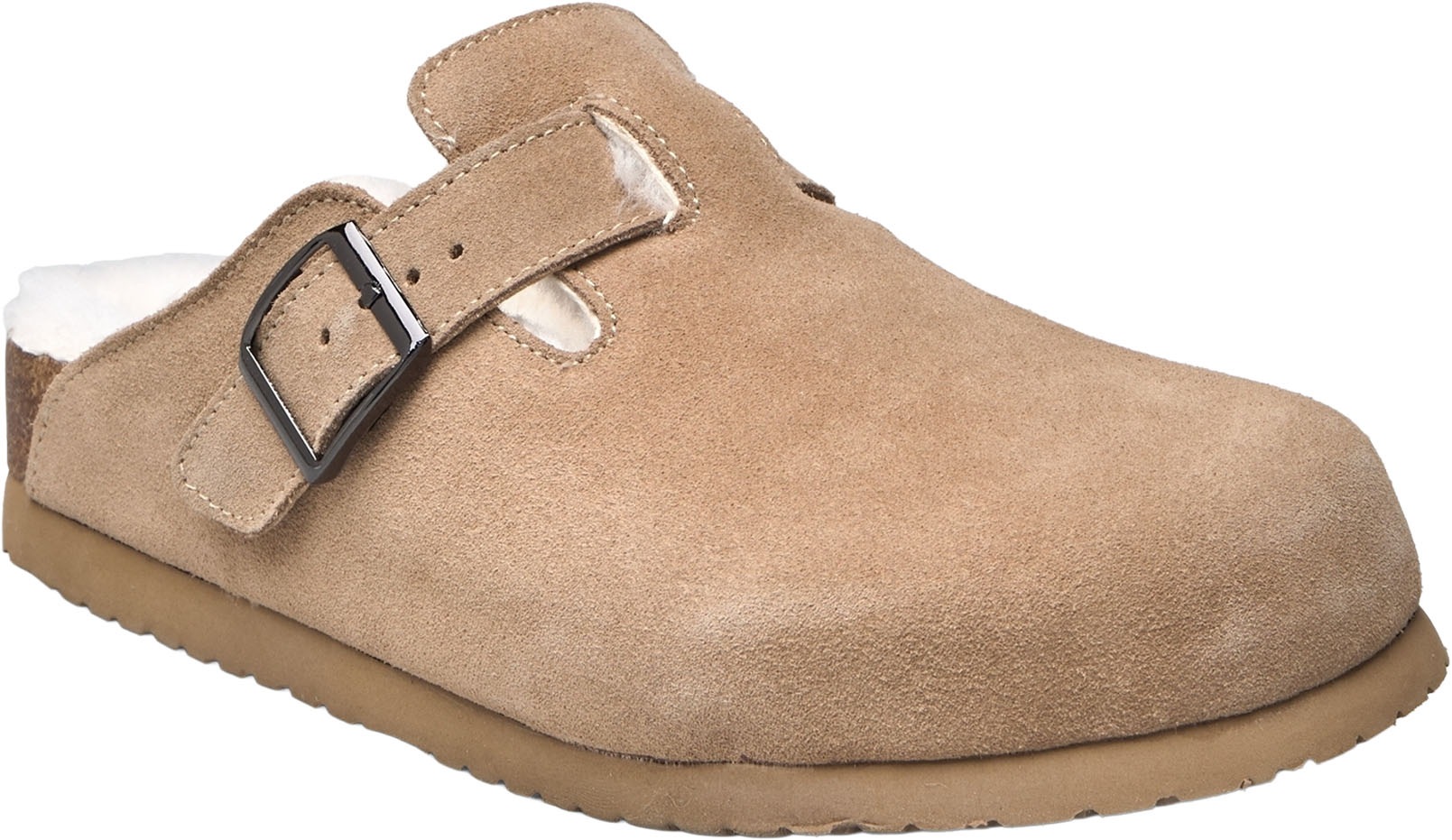 rosemunde Hausschuh "Evelyn Leather Sandals" wärmend, mit Memory-Foam, weic günstig online kaufen