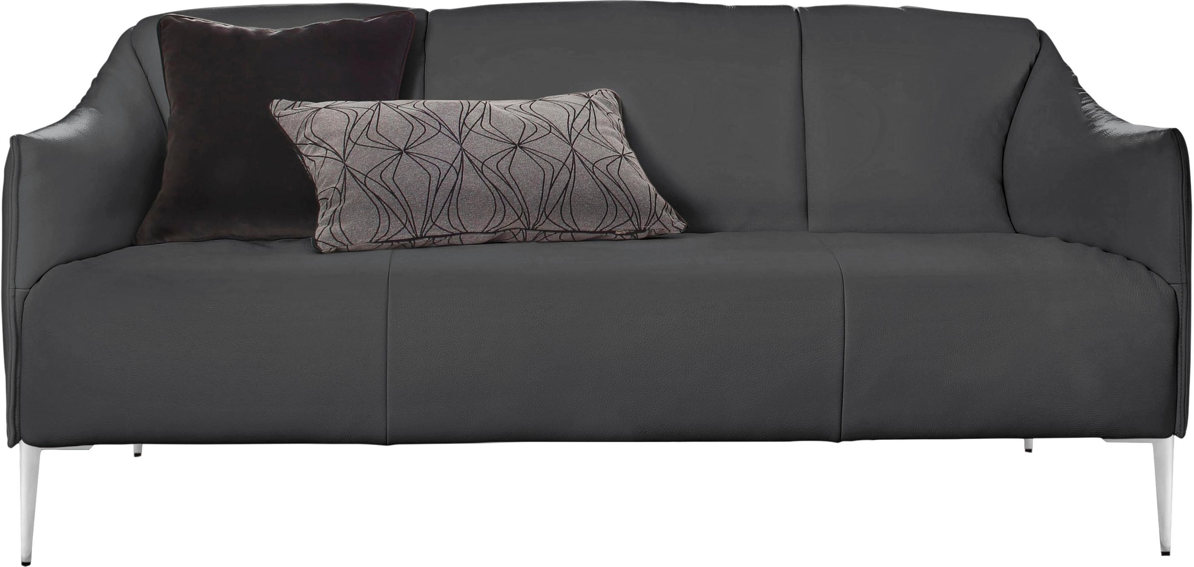 W.SCHILLIG 2,5-Sitzer »sally«, mit Metallfüßen in Chrom glänzend, Breite 174 cm