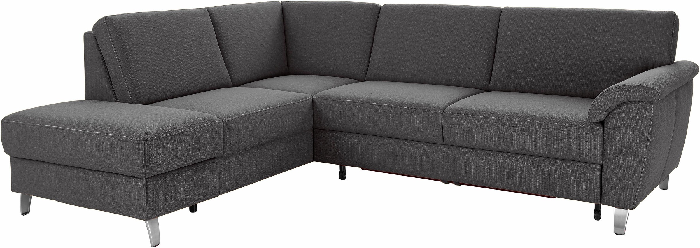 sit&more Ecksofa »Texel L-Form«, mit Federkern, wahlweise mit Bettfunktion und Bettkasten