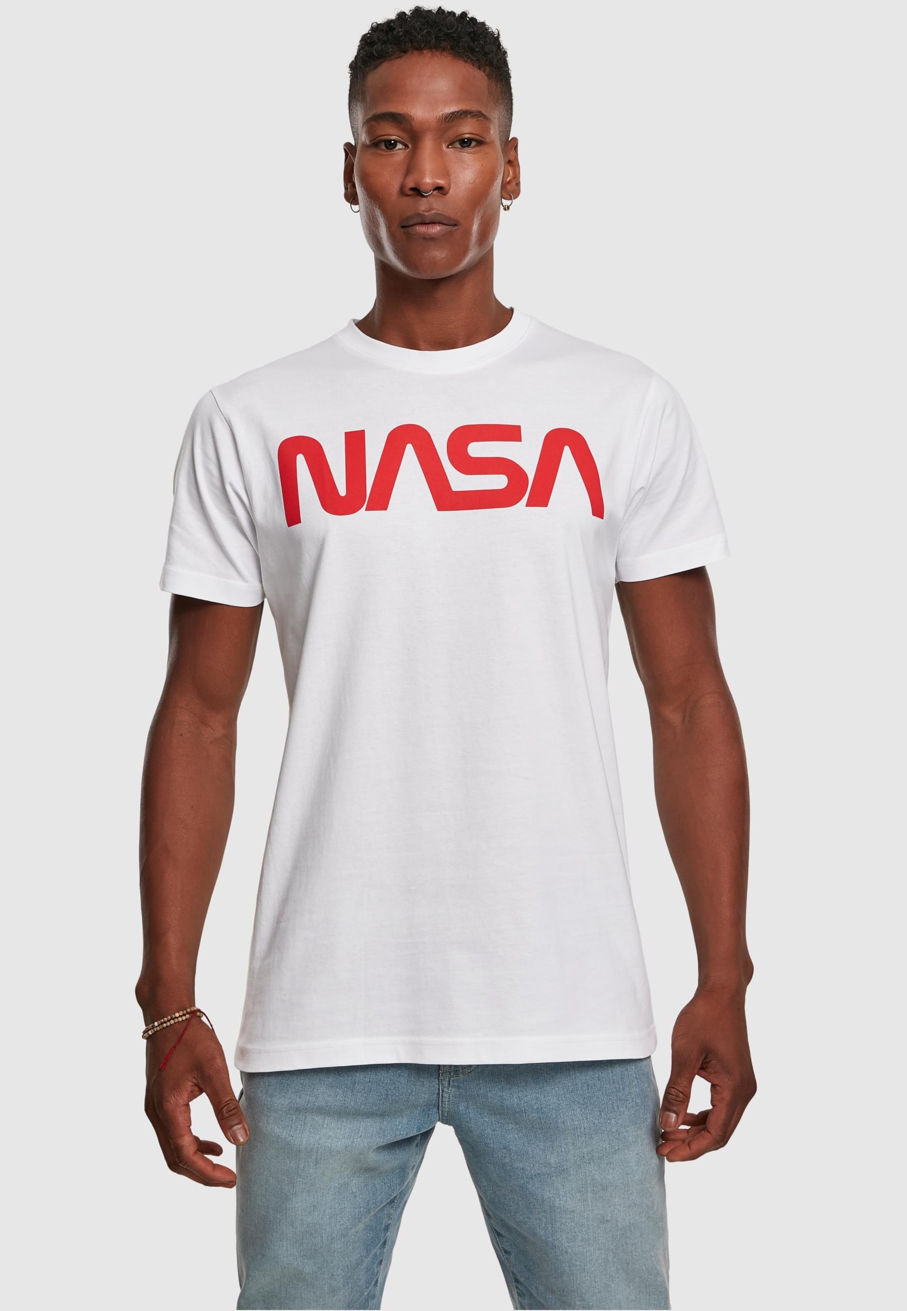 MisterTee T-Shirt »MisterTee Herren NASA Worm Tee«, (1 tlg.)