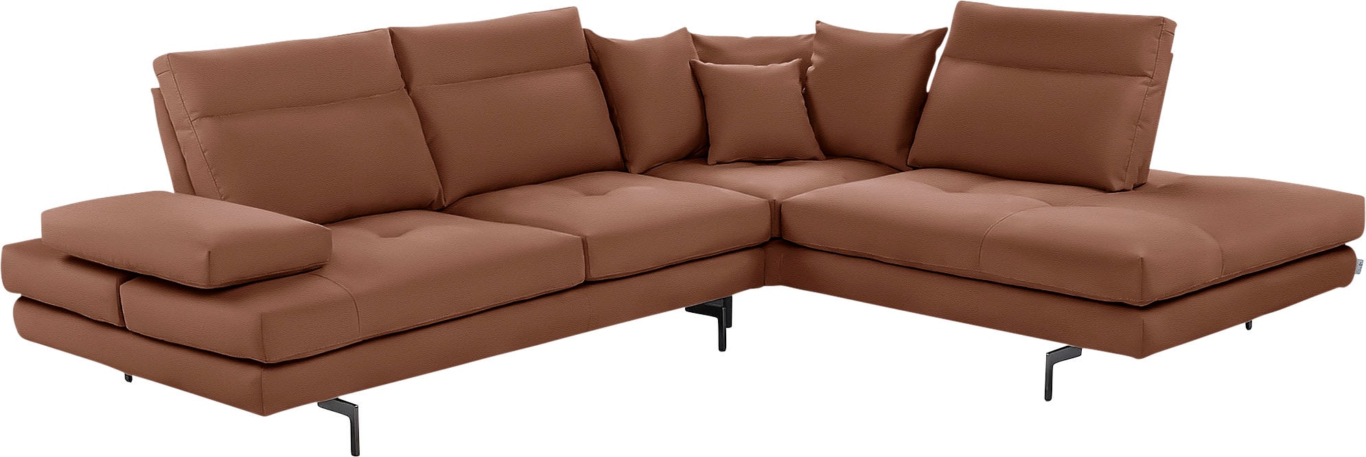 CALIA ITALIA Toby Wing Ecksofa Cognac 288x232cm 4