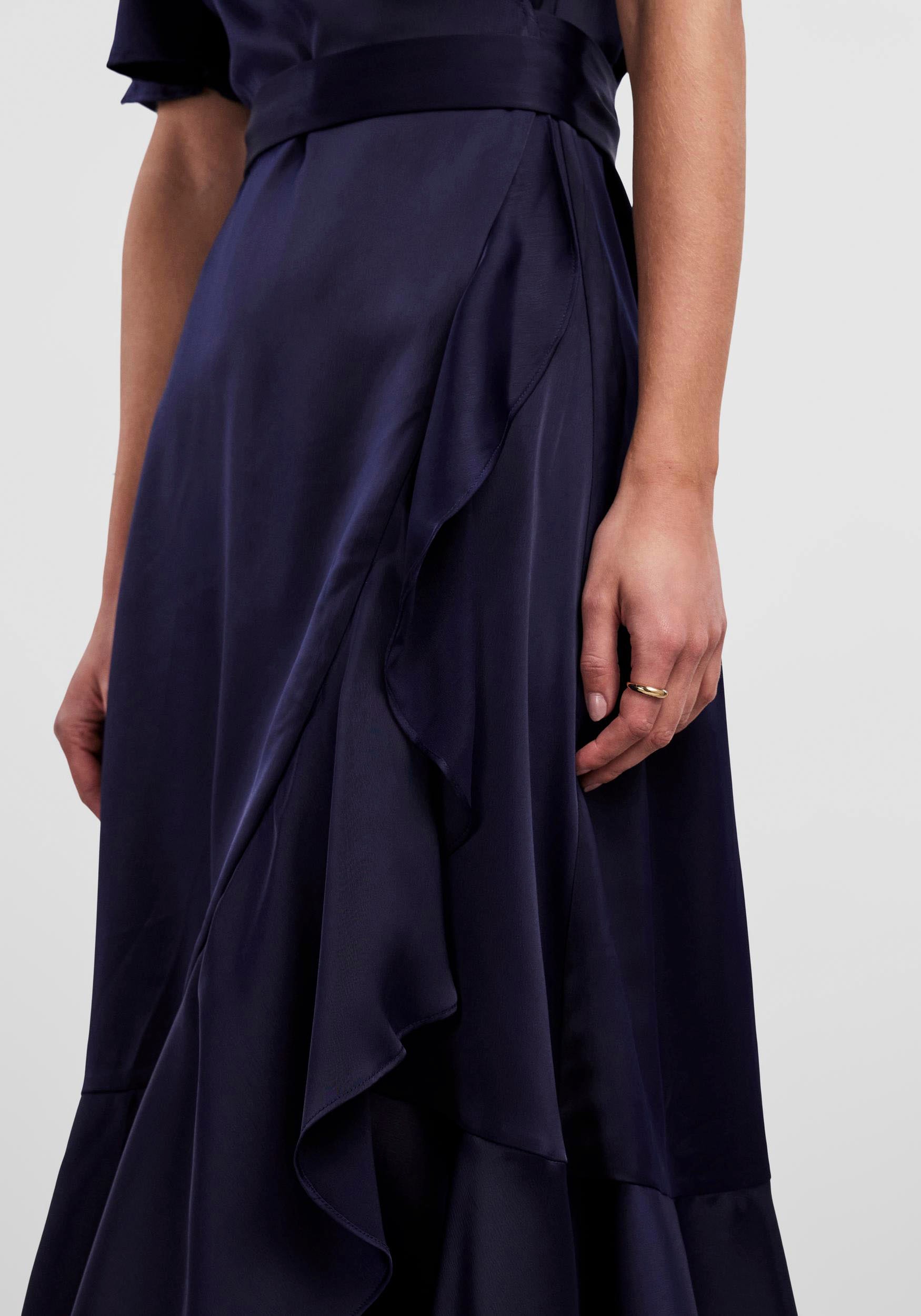 Volant | DRESS »YASTHEA NOOS«, kaufen WRAP für mit 2/4 S. Wickelkleid BAUR MIDI Y.A.S