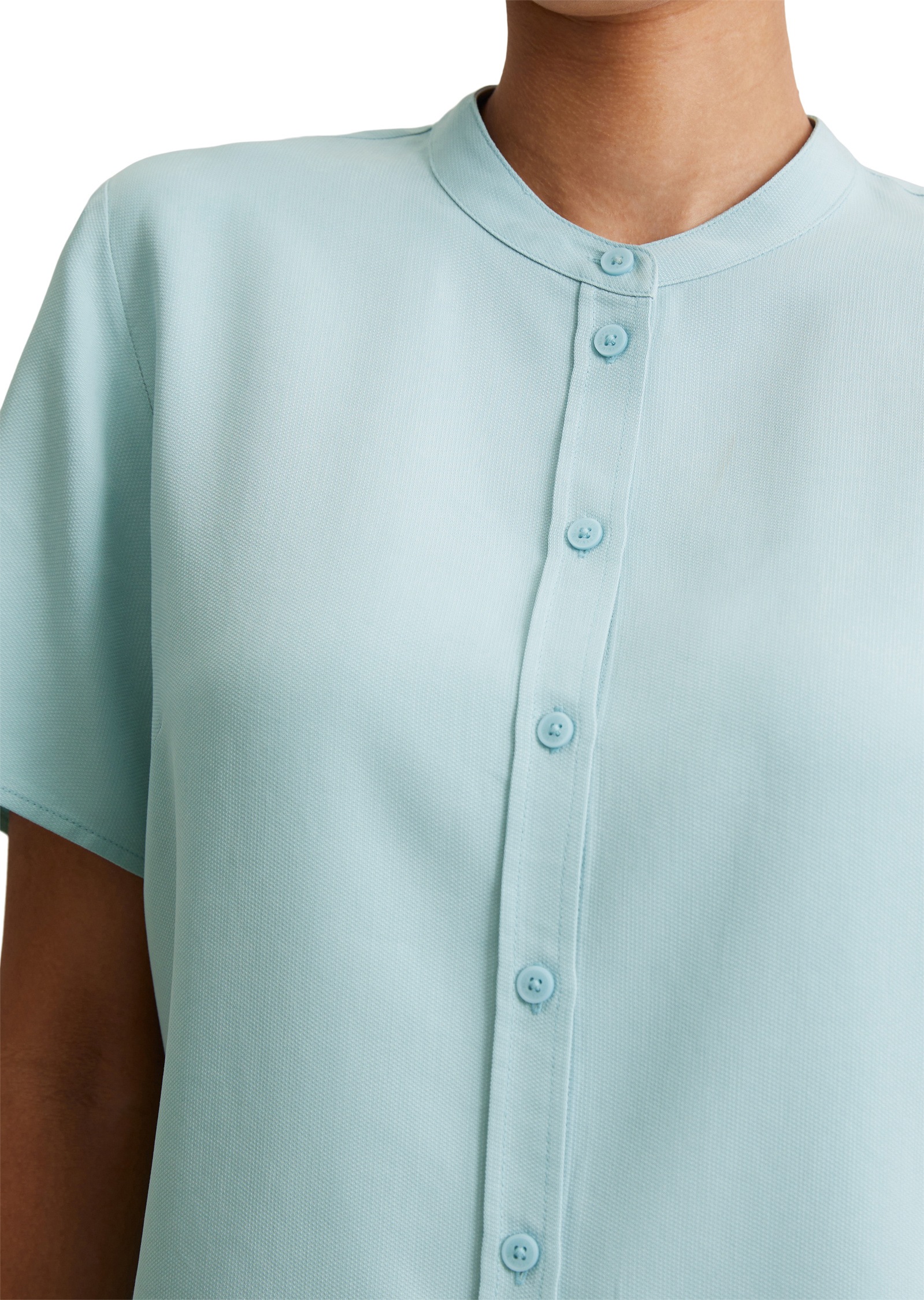 Marc O'Polo DENIM Kurzarmbluse »aus TENCEL™ Lyocell«