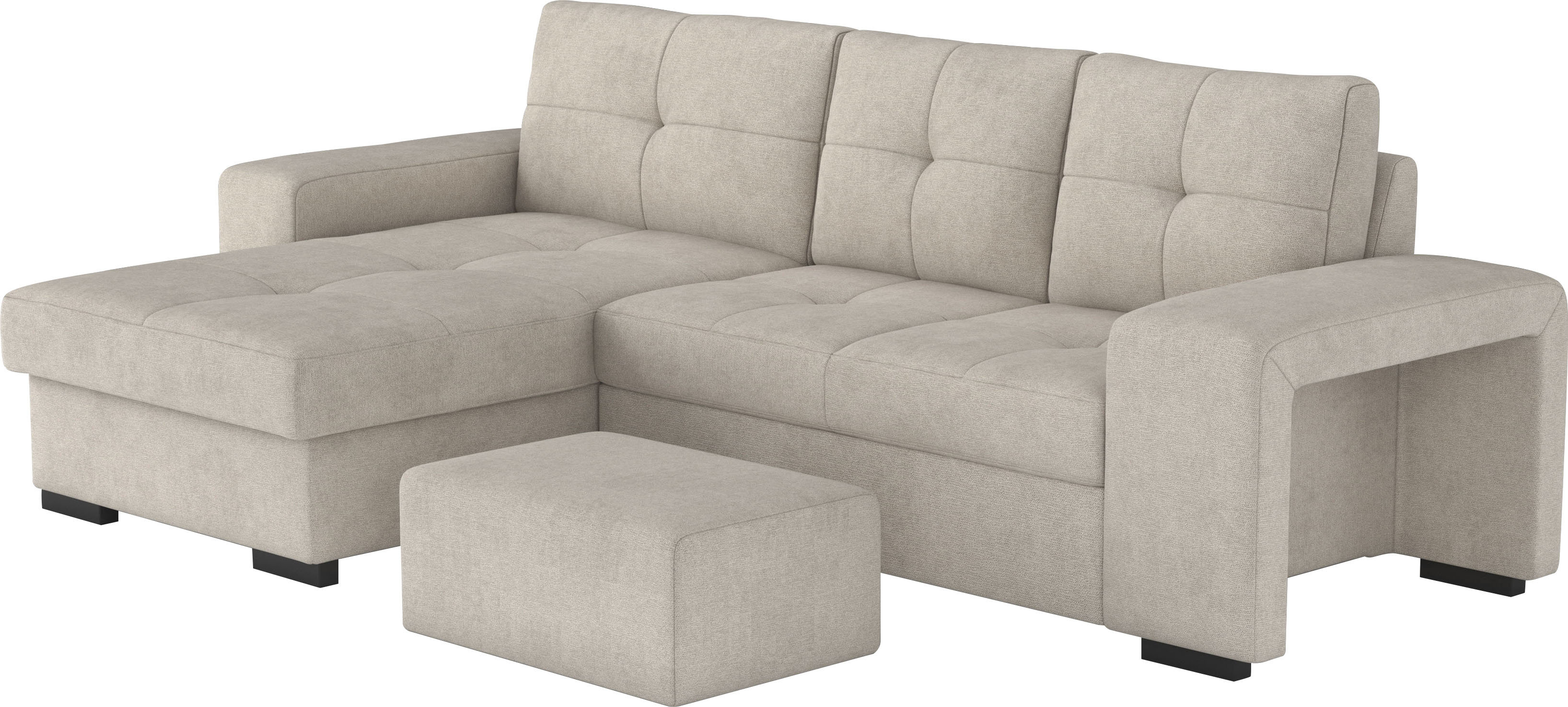 Thumbnail - COTTA Ecksofa "Mattina L-Form" mit Hocker, wahlweise mit Bettfunktion & Bettkasten