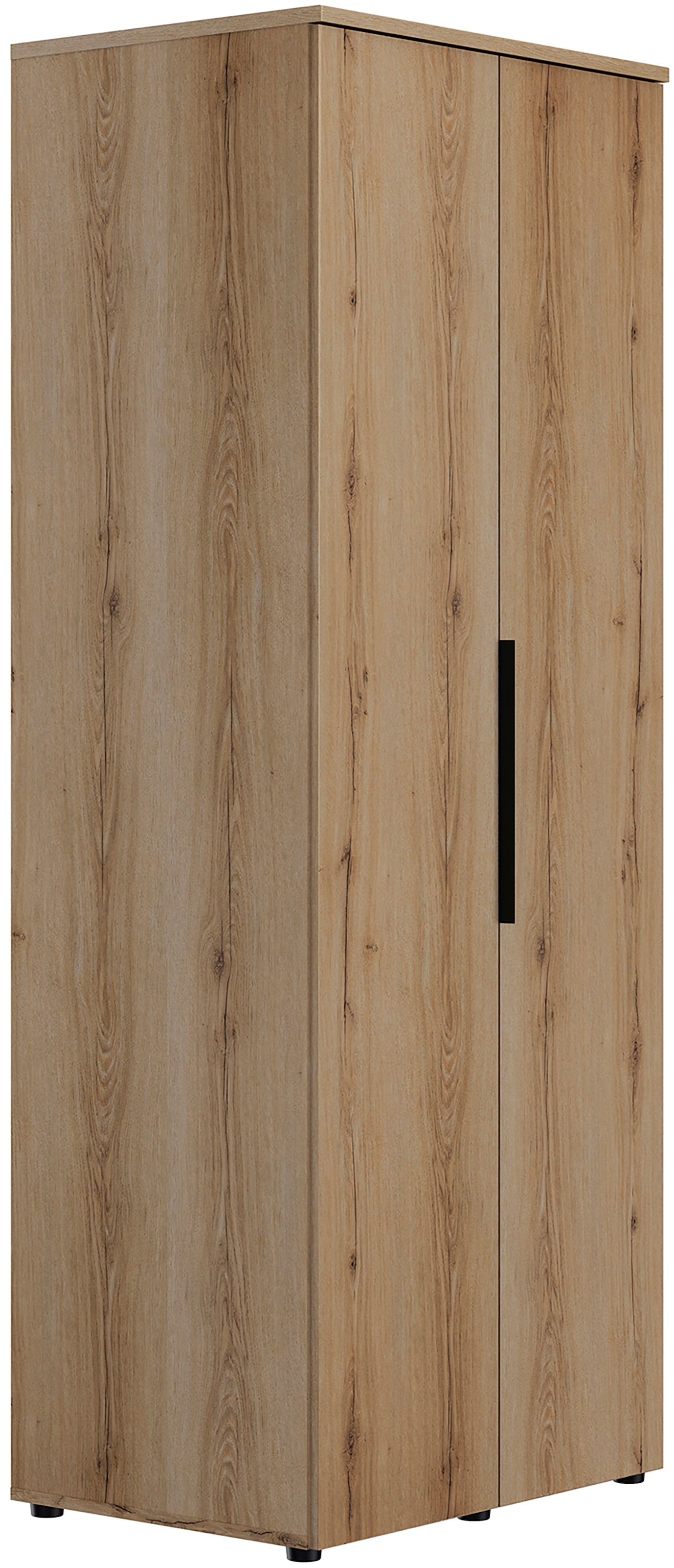 Gami Drehtürenschrank »Schrank 2 Türen«, 1/2 Kleiderschrank, 1/2 Wäscheschrank, großzügiges Volumen