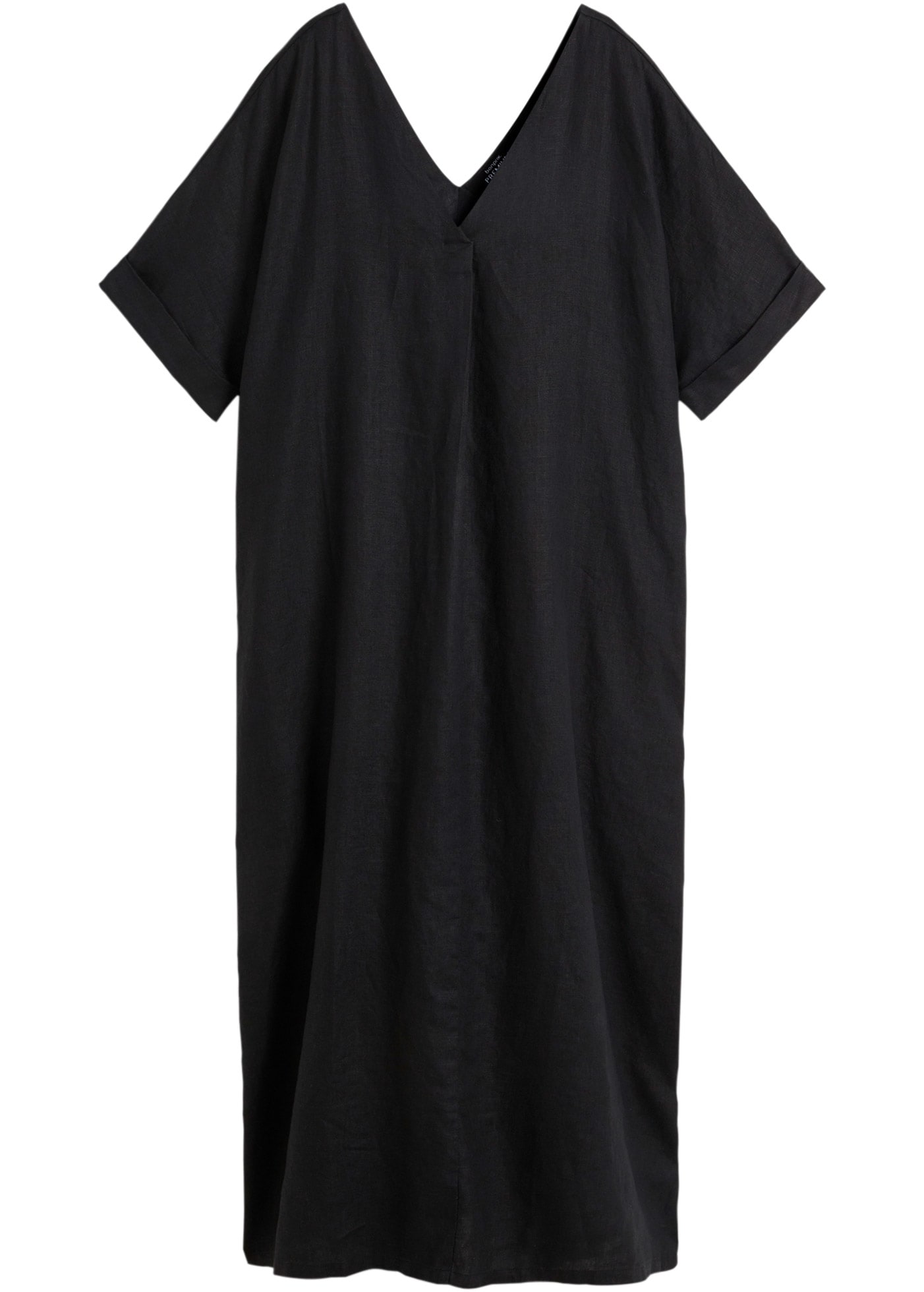 bonprix Tunikakleid »Kaftan-Kleid aus reinem Leinen« für eleganten Look, aus Leinen, Oversize-Passform, mit Halbarm