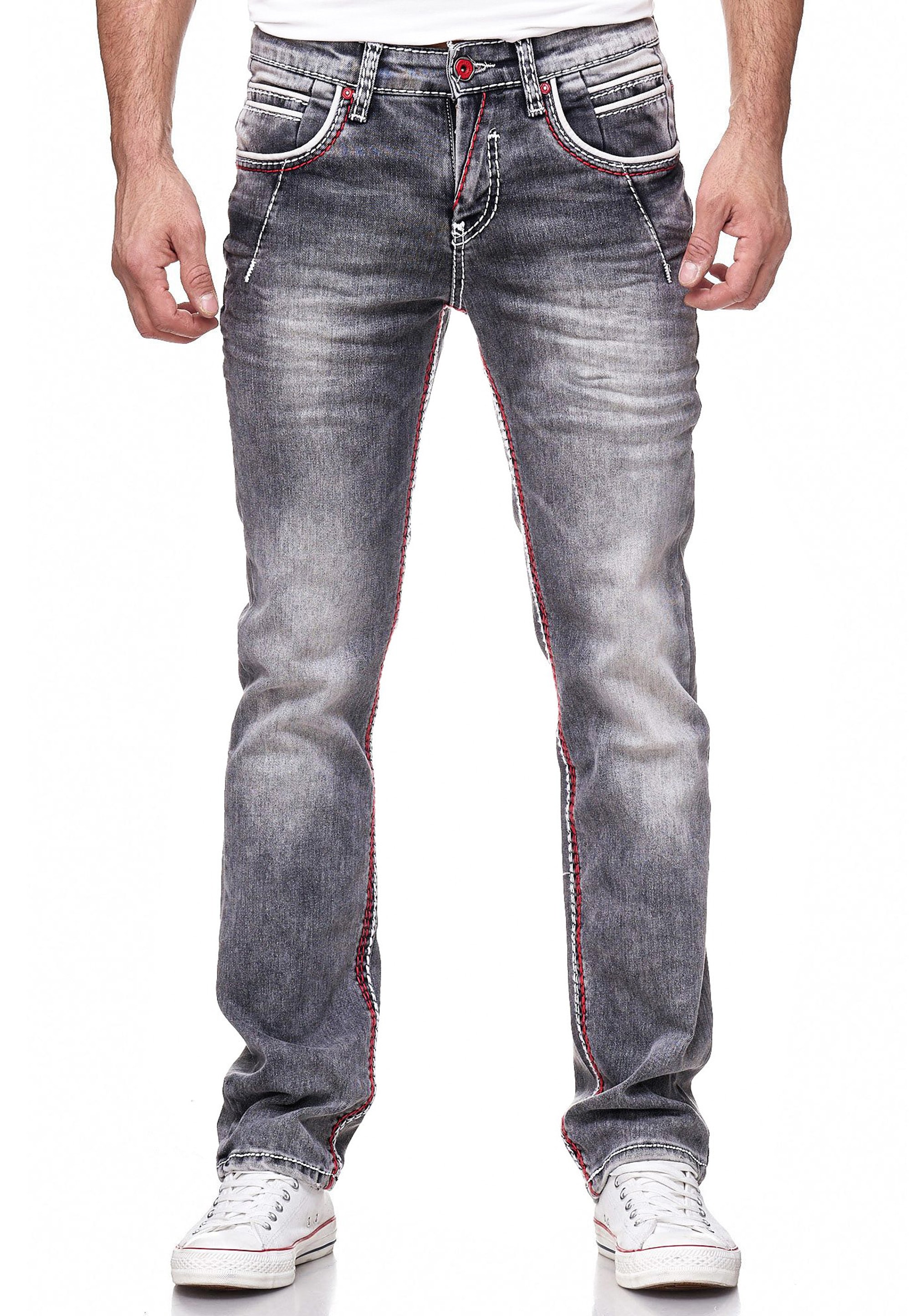 Straight-Jeans »NEW YORK 45«, mit trendigen Kontrastnähten