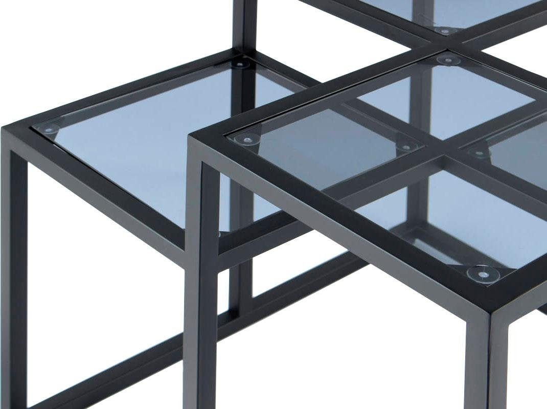 Kayoom Beistelltisch »Steps 625«, stufenförmiges Gestell aus Metall, quadratische Platten, modern