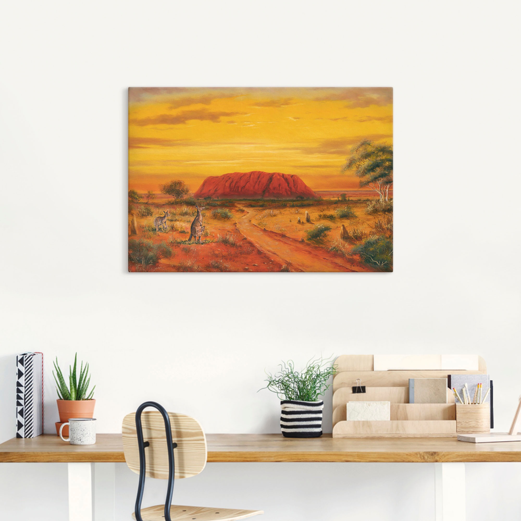 Artland Leinwandbild "Australisches Tal" Australien 1 Stk. tlg. auf Keilrah günstig online kaufen