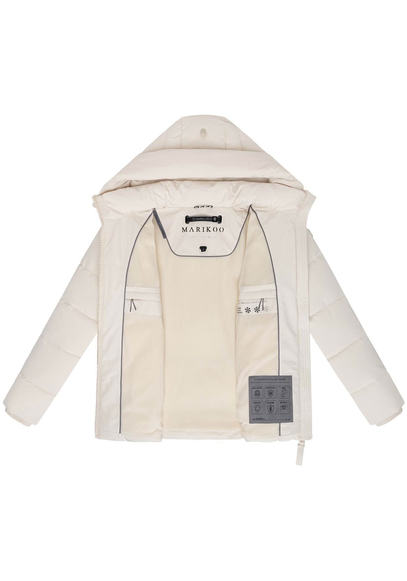 Marikoo Winterjacke »Kuschelnasee«, Isolierung mit leichter Wärme