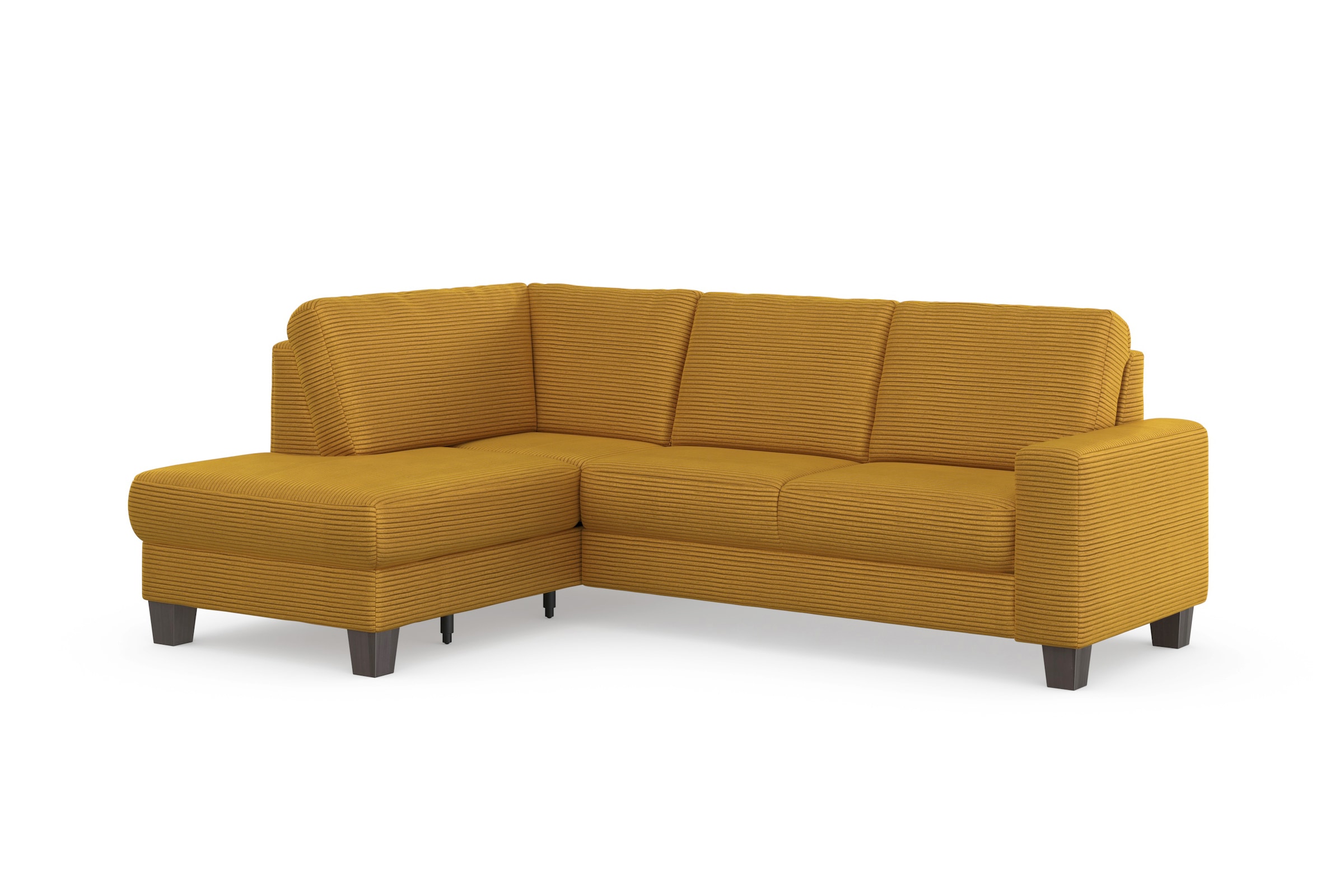 Home affaire Ecksofa »Summer L-Form«, mit Ottomane, mit oder ohne Bettfunktion und Bettkasten, Cord-Bezug