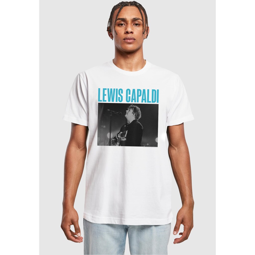 Merchcode T-Shirt »Merchcode Herren Lewis Capaldi - Photo Tour T-Shirt«, (1 tlg.)