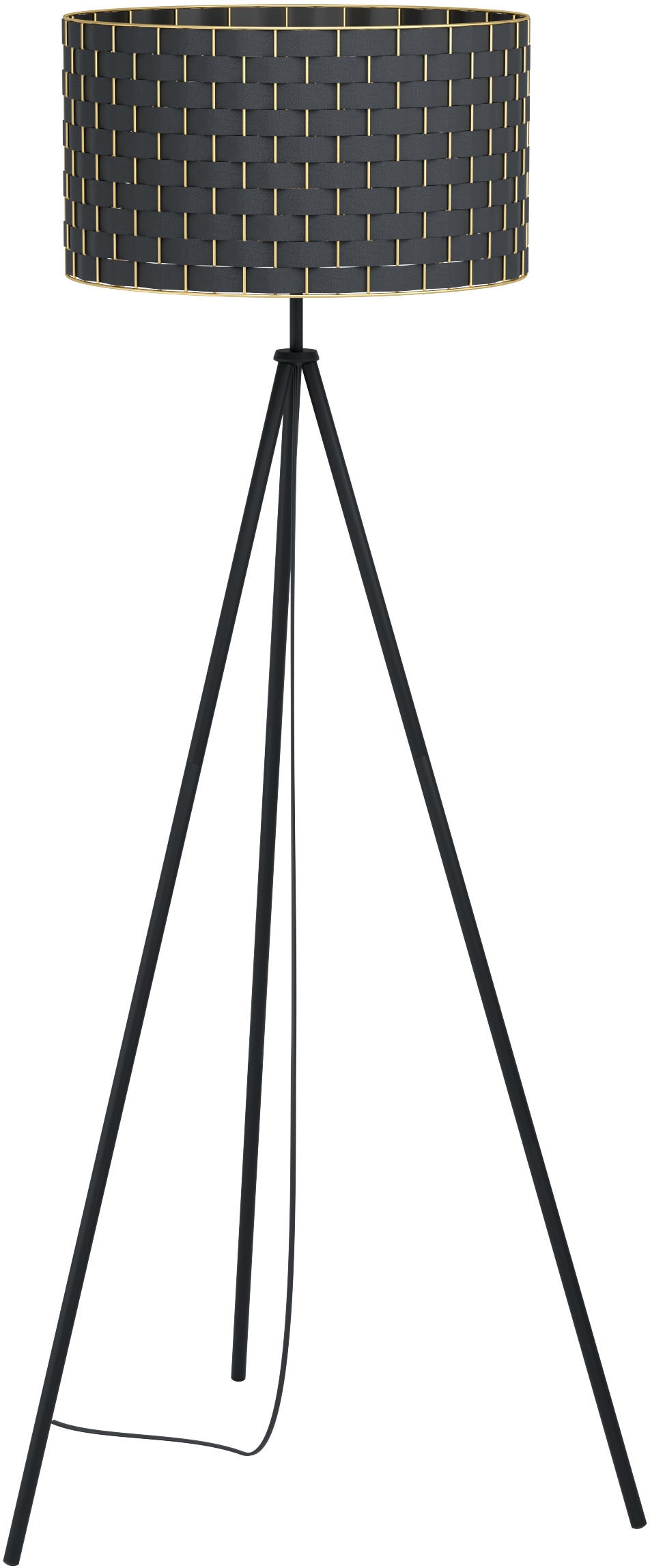 EGLO Stehlampe »MARASALES«, Stehleuchte in schwarz aus Stahl - exkl. E27 - 1X40W