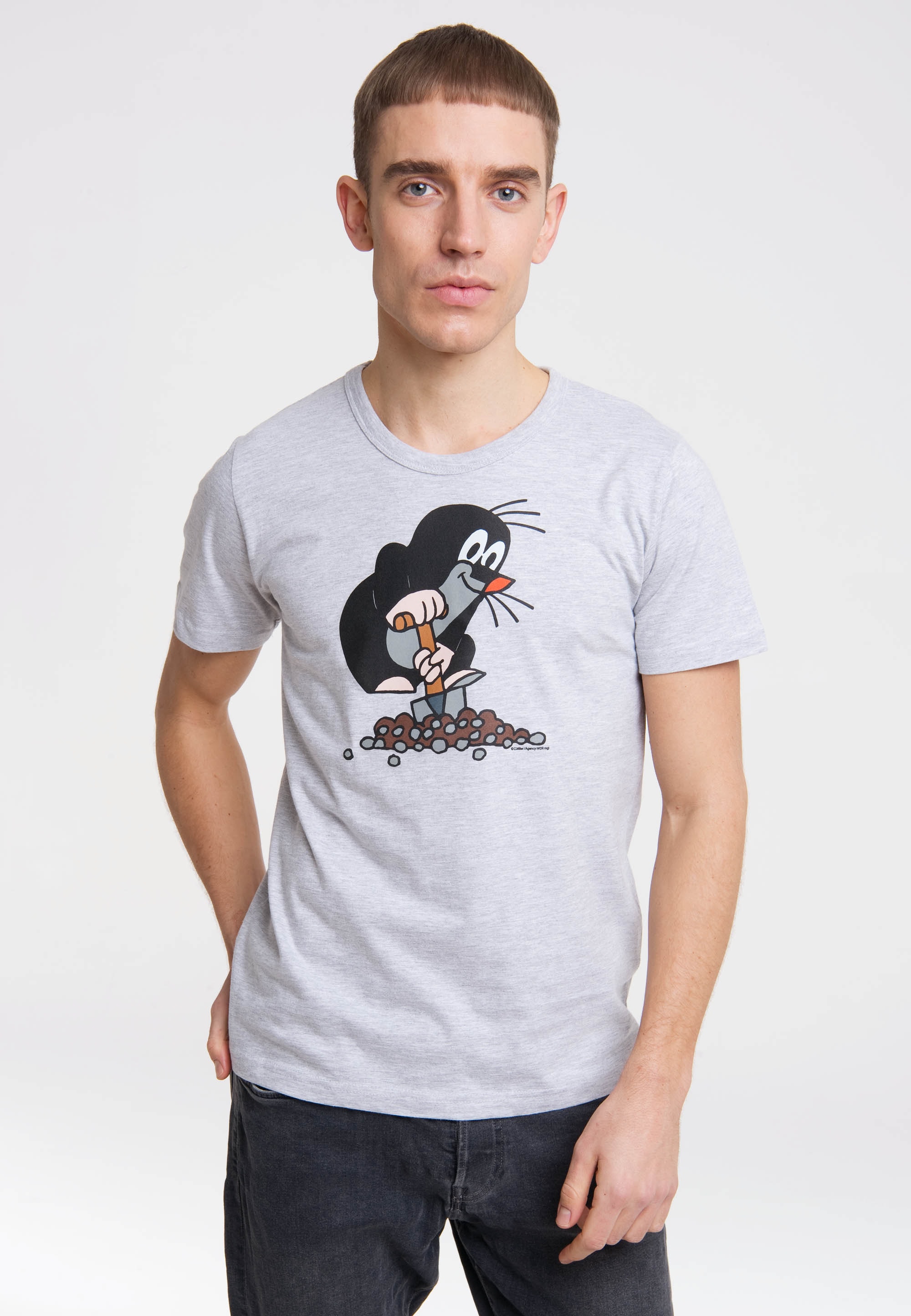 T-Shirt »Der kleine Maulwurf«, mit lizenzierten Originaldesign