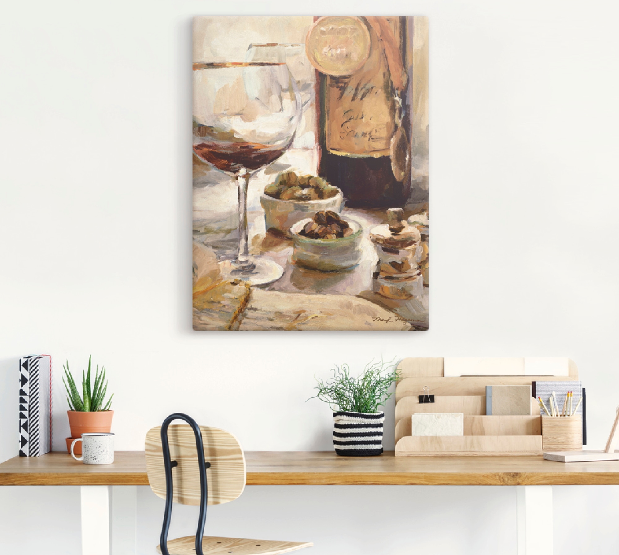 Artland Wandbild »Ausgezeichneter Wein«, Getränke, (1 St.), als Leinwandbild, Poster in verschied. Größen