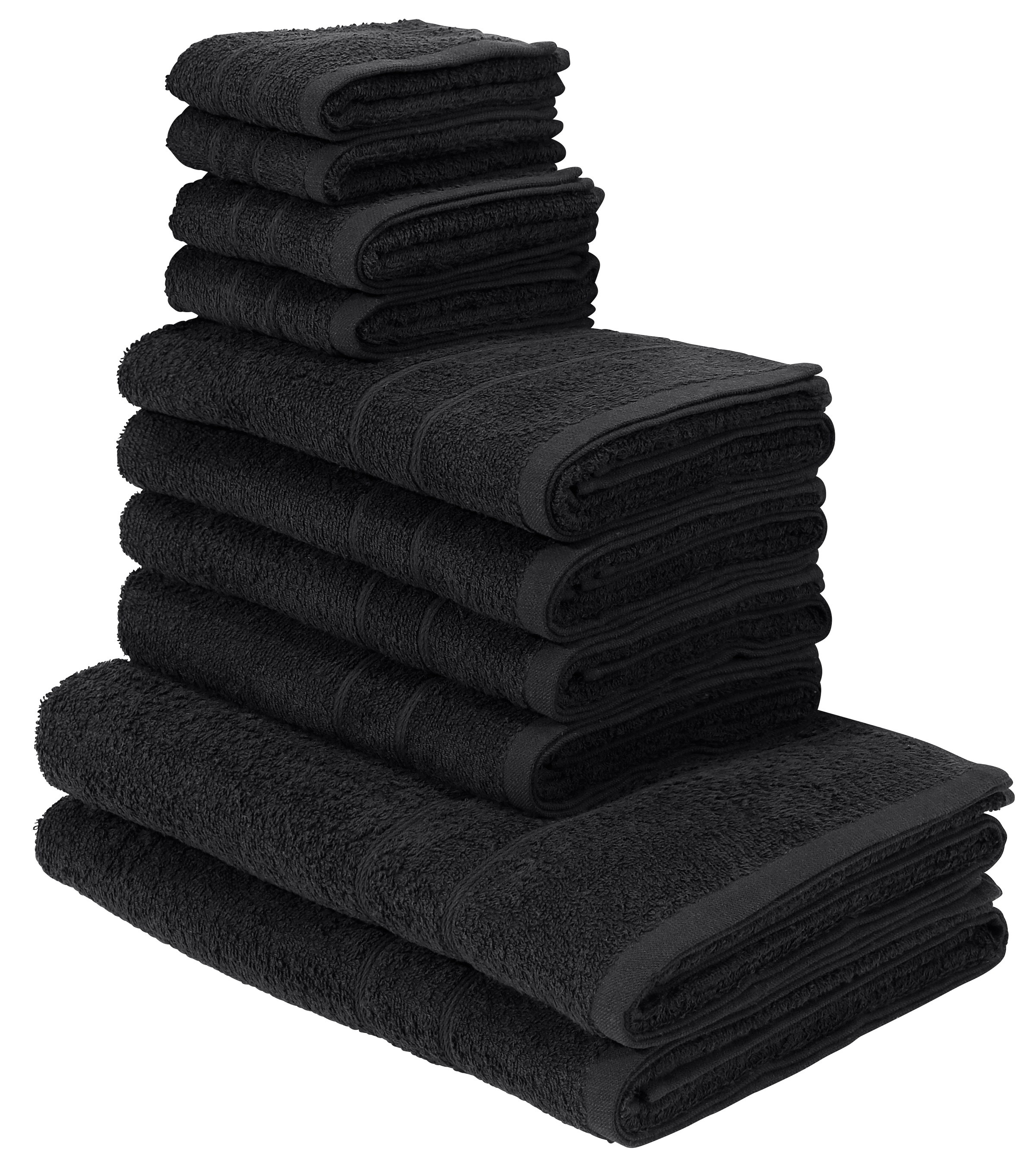 my home Handtuch Set "Inga, Duschtücher, Handtücher, Gästetücher, Seiftüche günstig online kaufen