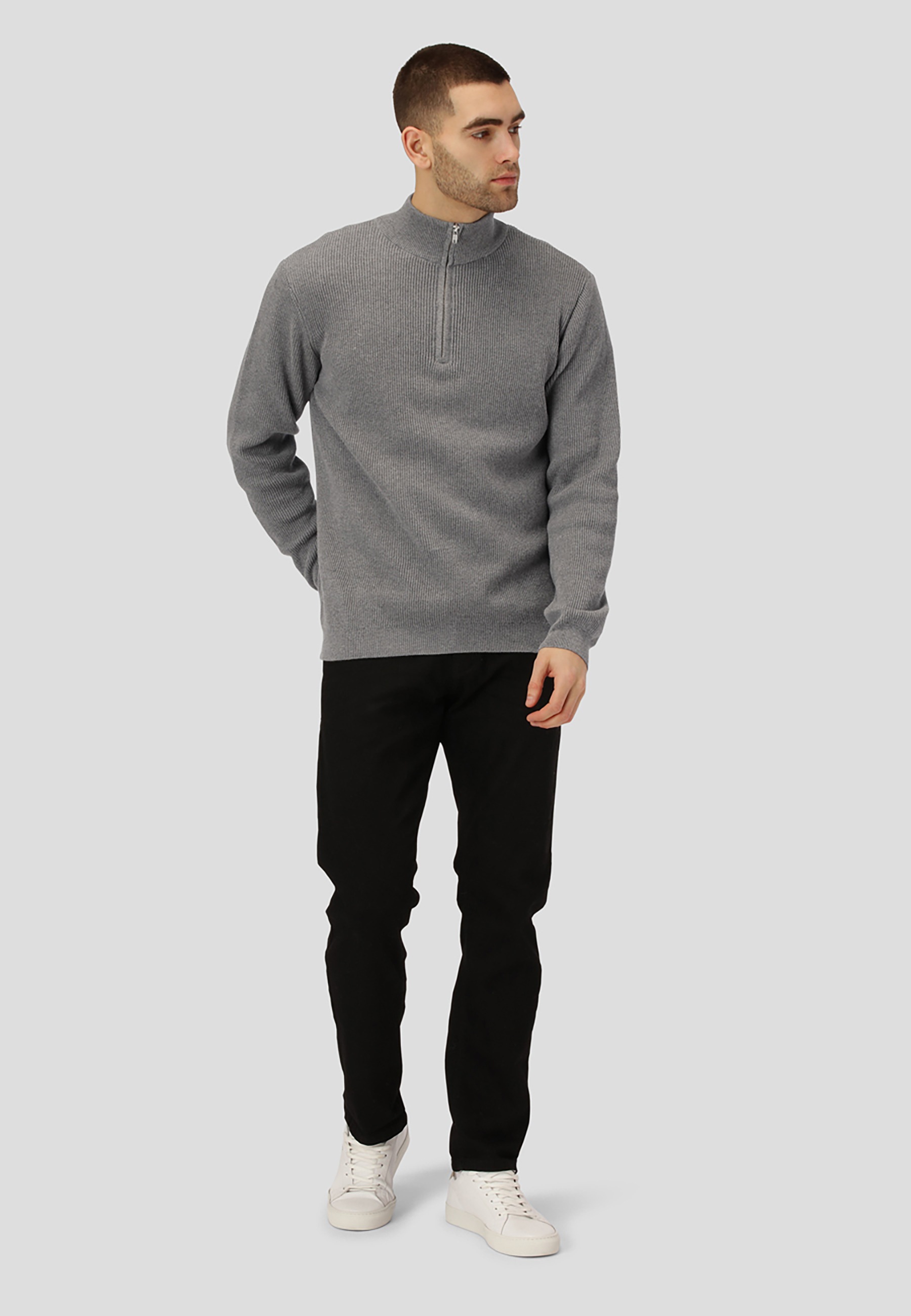 Clean Cut Copenhagen Bolero »Clean Cut Copenhagen Mario Half-Zip Knit«, 1 Stk.
