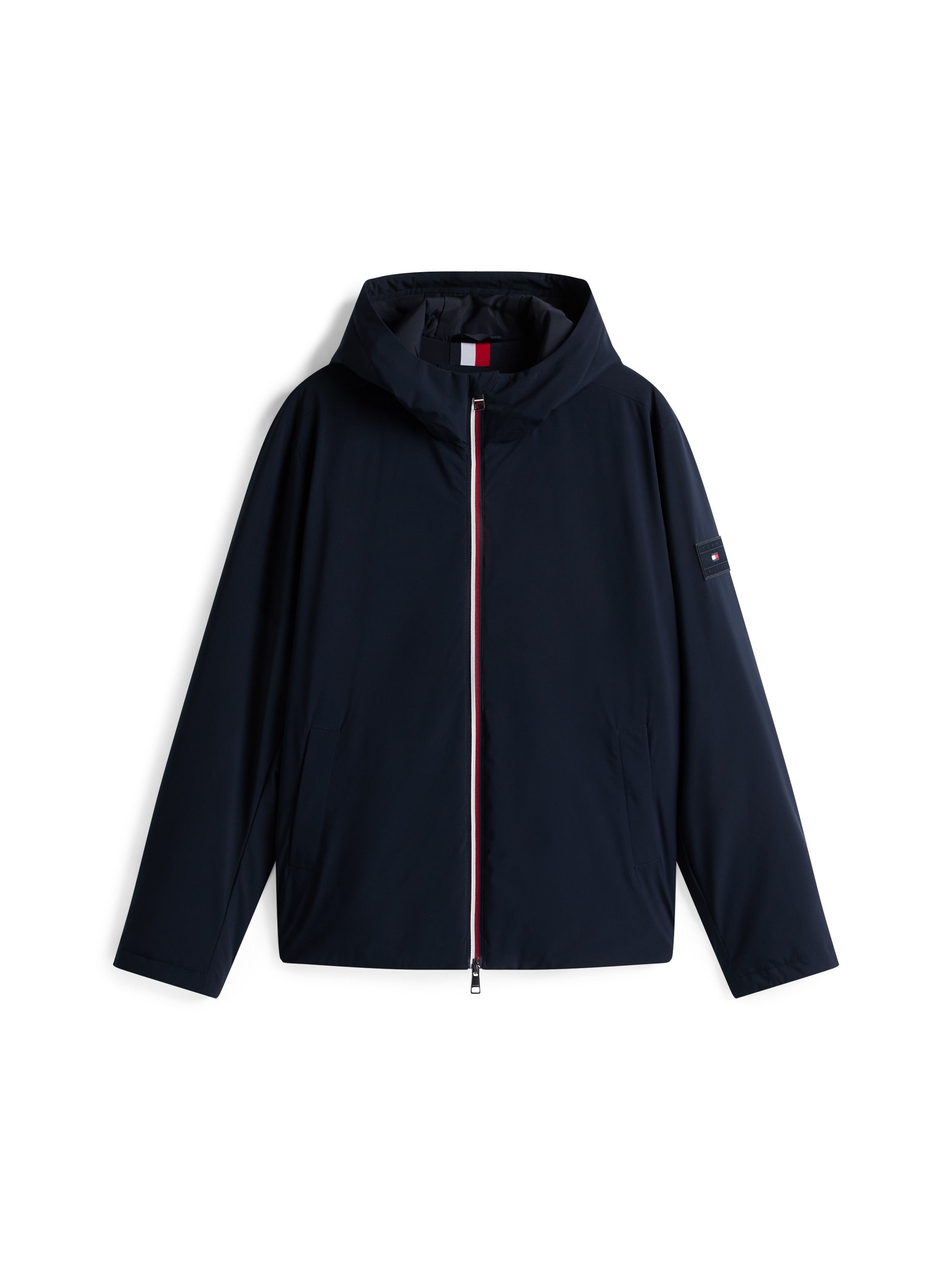 Tommy Hilfiger Funktionsjacke »HOODED JACKET« mit Kapuze Kapuzenjacke Freizeitjacke Übergangsjacke Funktionsjacke