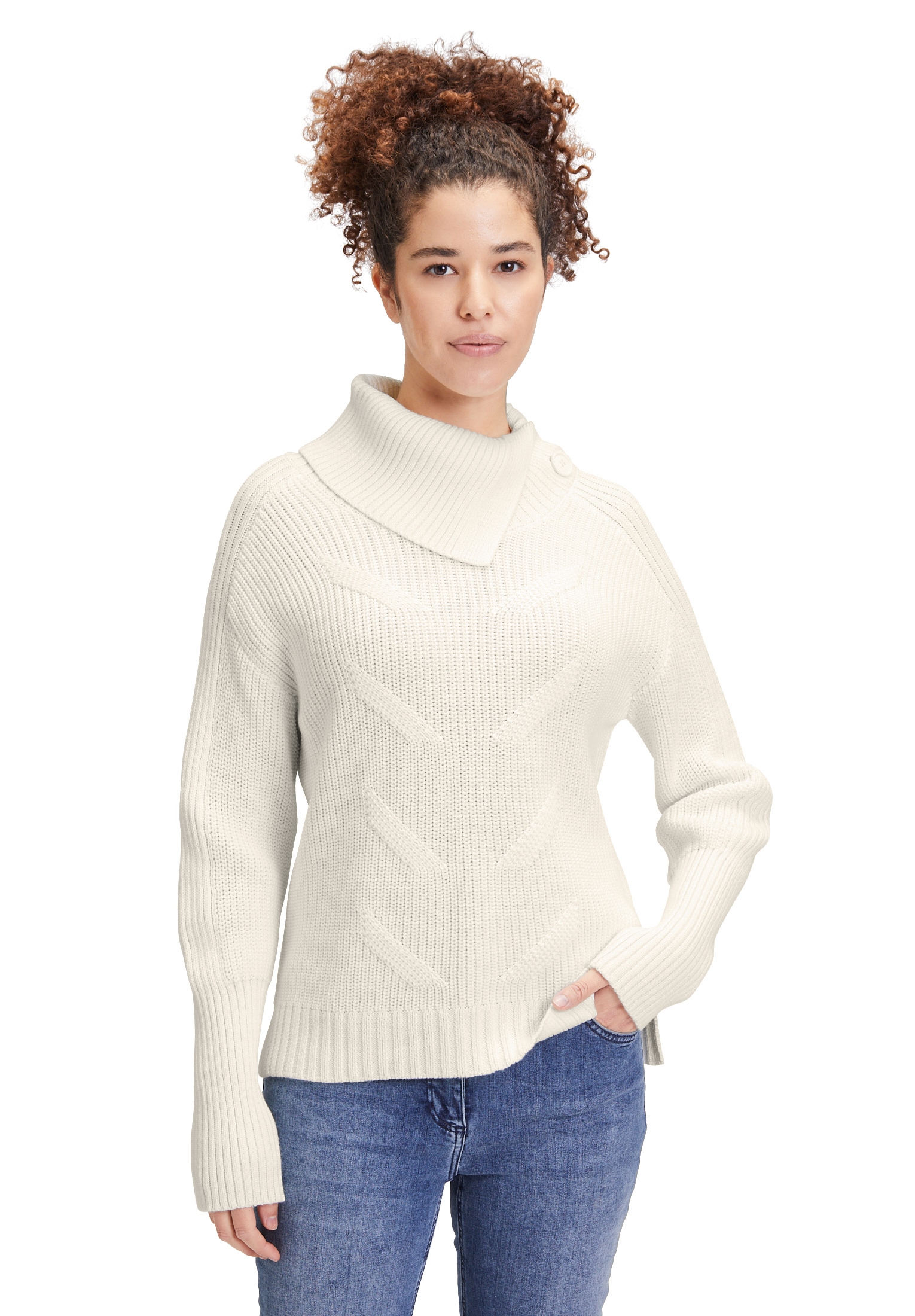 Betty Barclay Strickpullover "Betty Barclay Grobstrick-Pullover mit hohem K günstig online kaufen