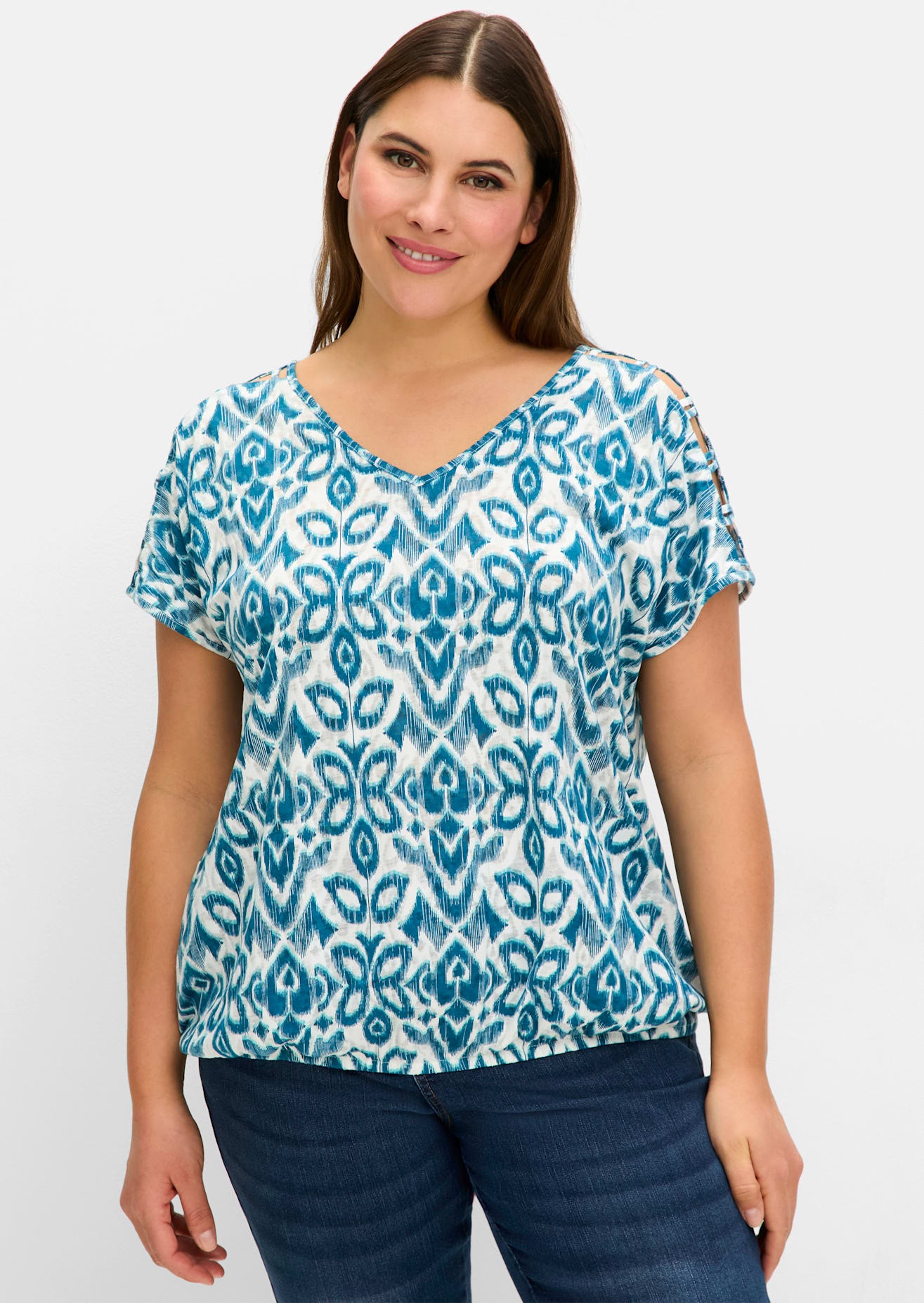Sheego T-Shirt "T-Shirt", (1 tlg.) günstig online kaufen