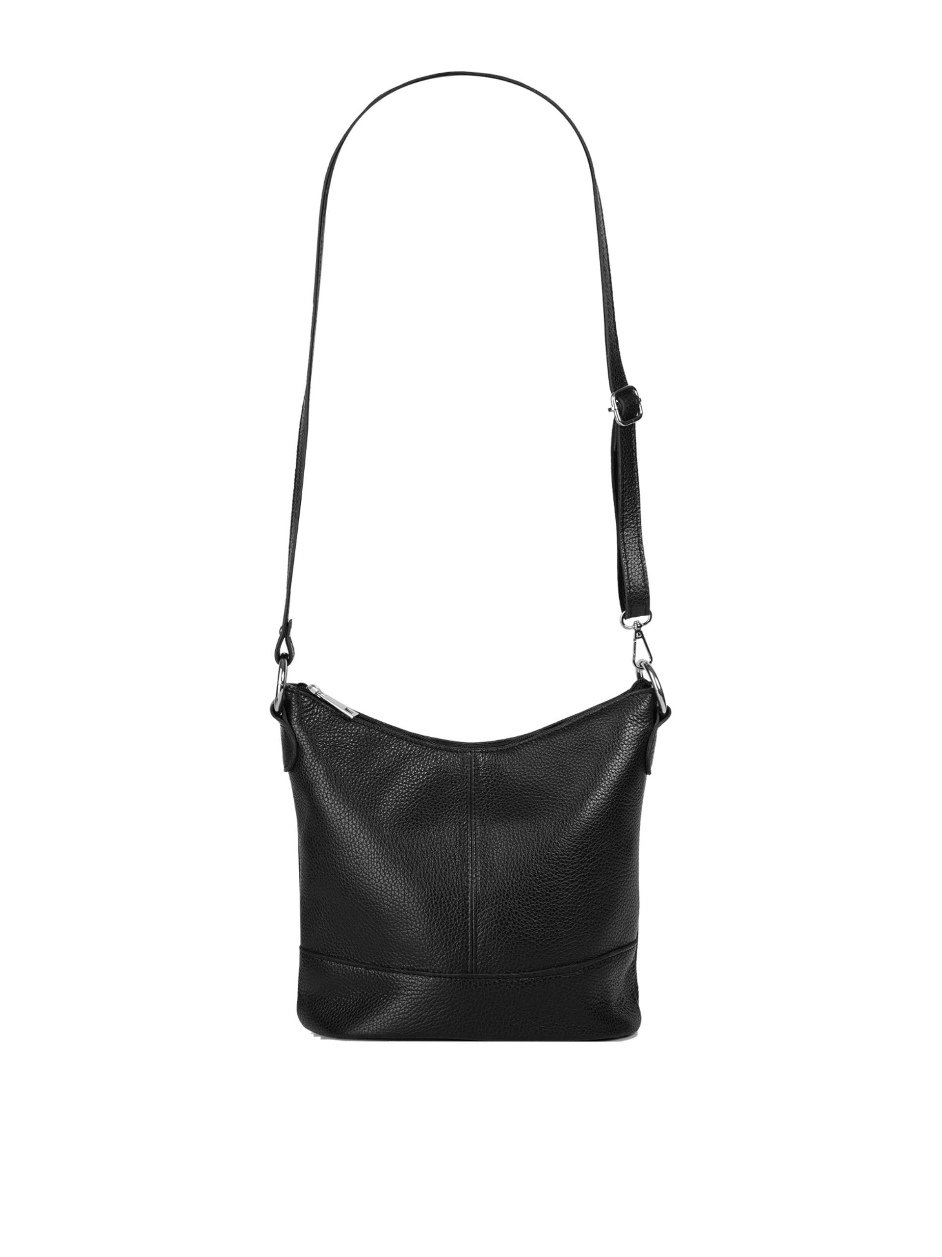 Cluty Umhängetasche, echt Leder, Made in Italy