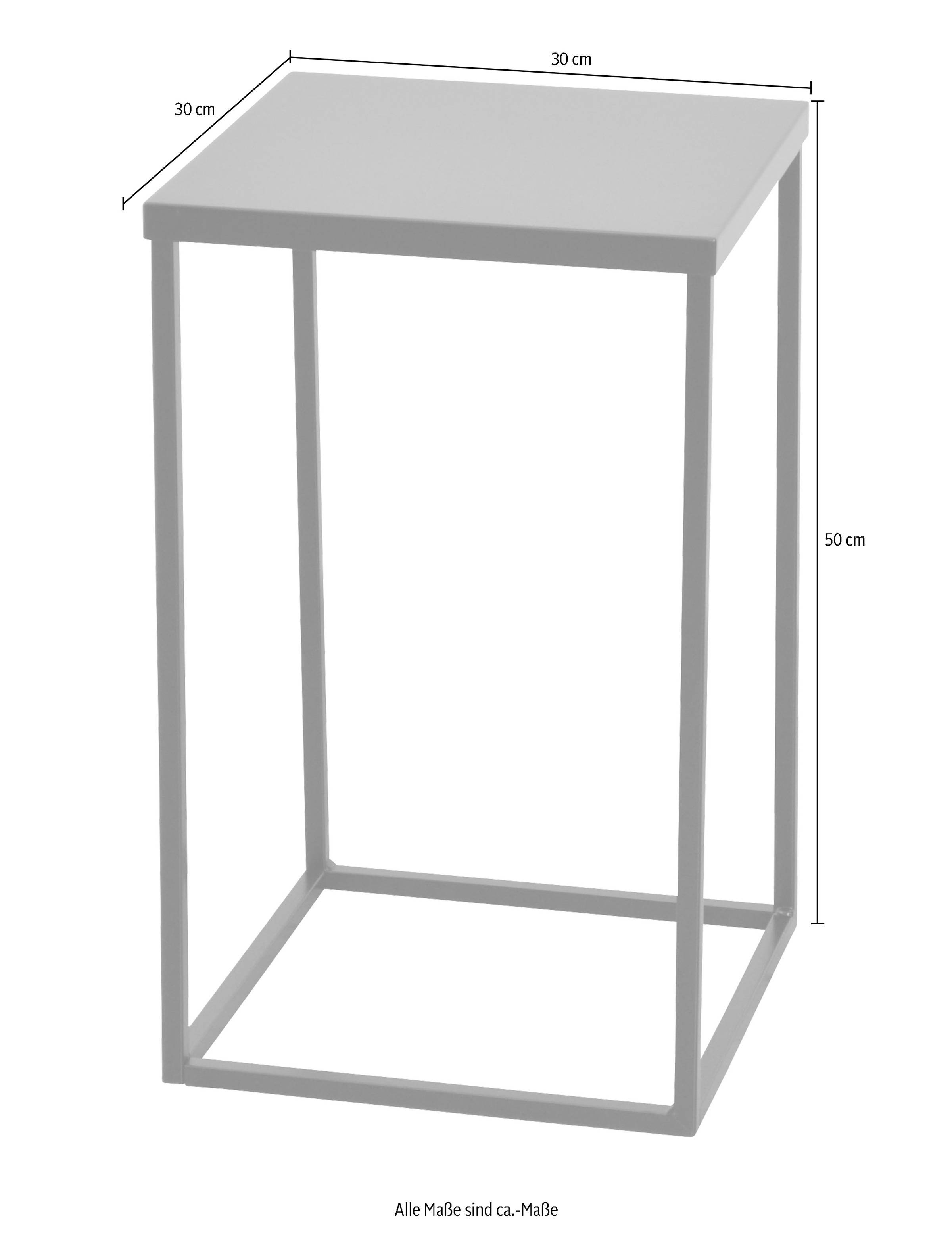 INOSIGN Side Table Black 30x30x50 3