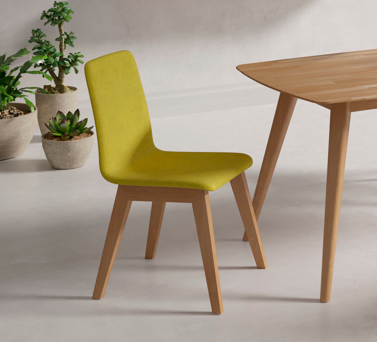 Home affaire "Sandy" () 2 Stk.mit verschiedenen Stuhlbeinfarben und Farbvarianten, Sitzhöhe 47 cm