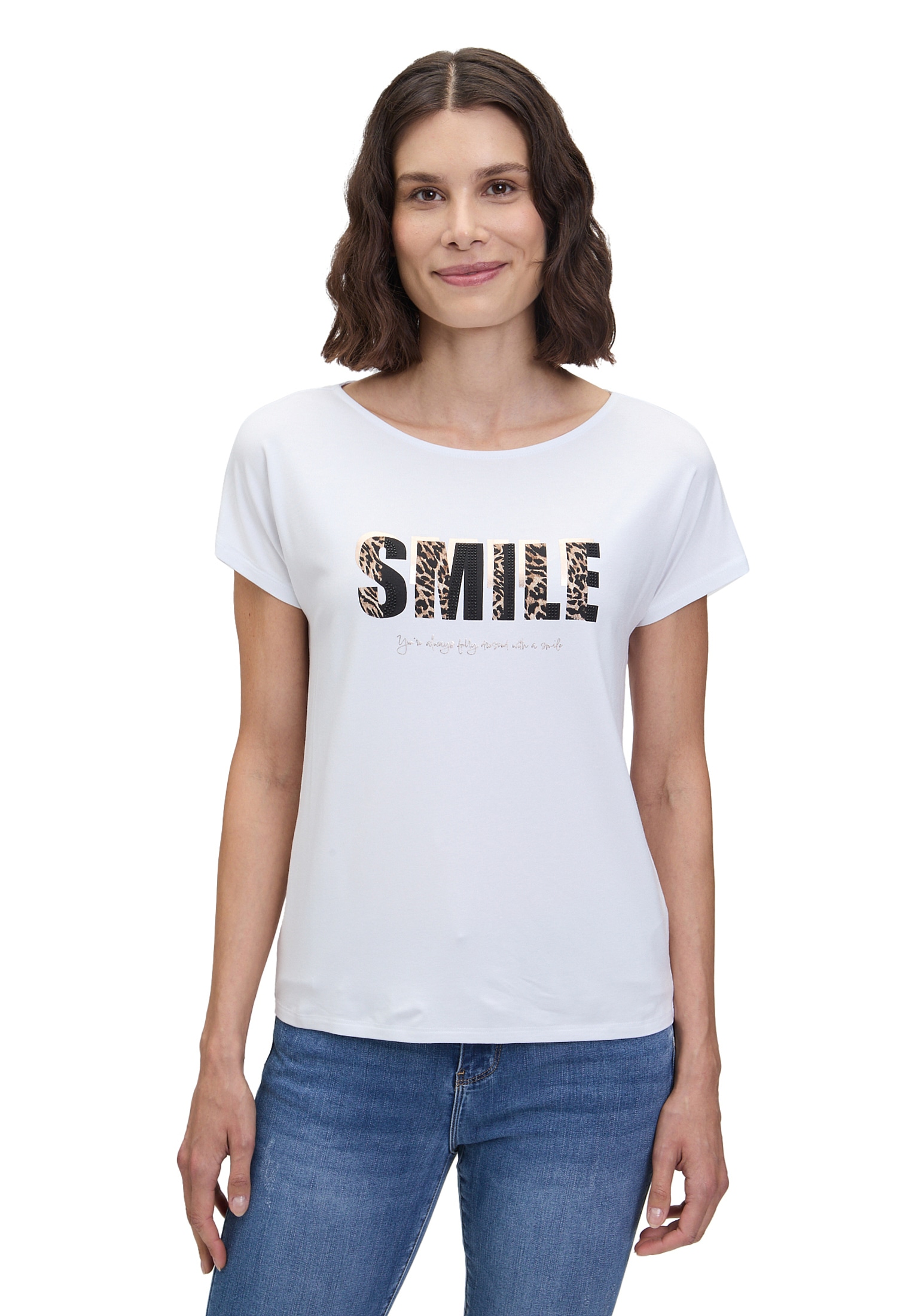 Betty Barclay Kurzarmshirt "Betty Barclay Basic Shirt mit Placement", (1 tl günstig online kaufen