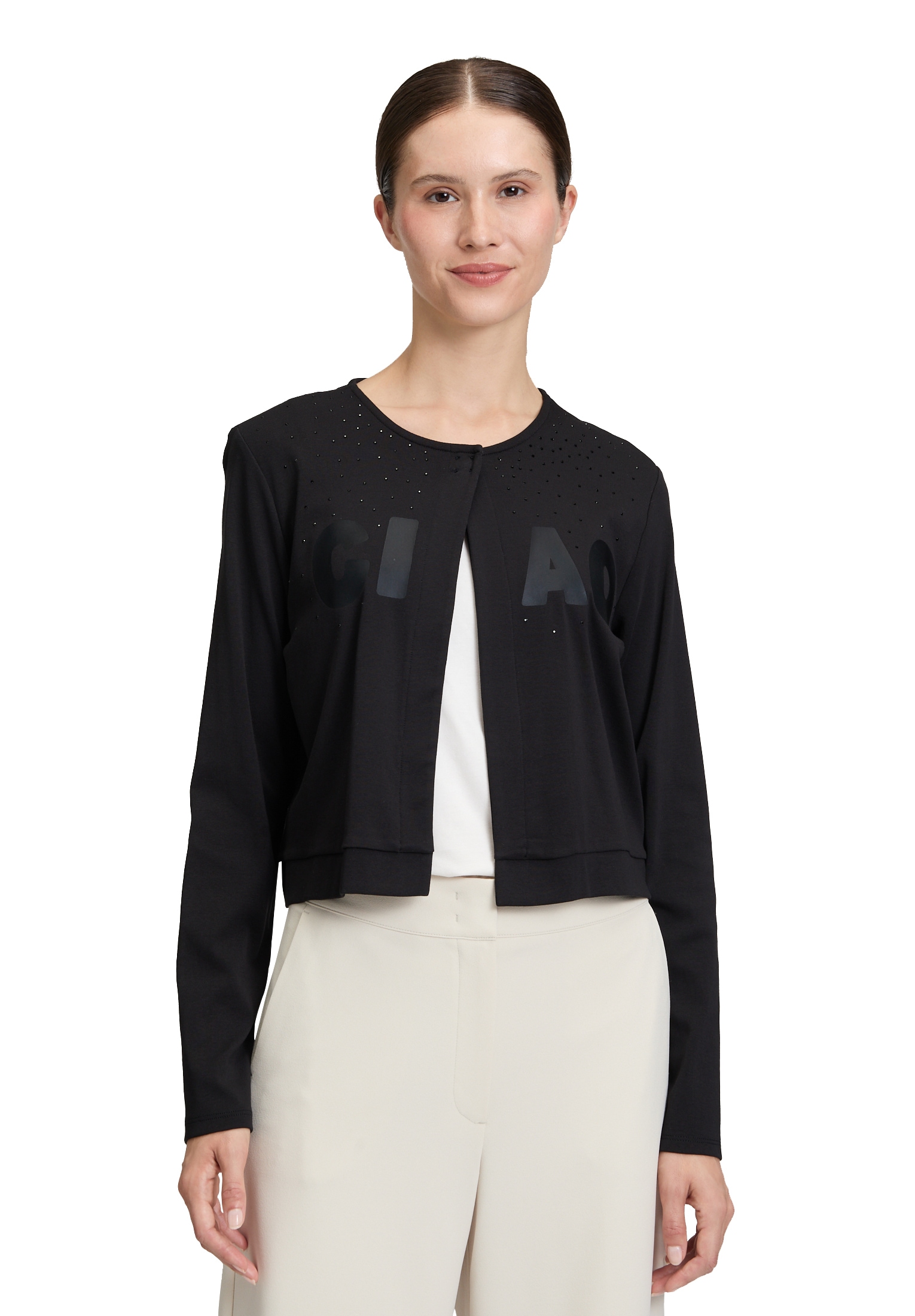 Betty Barclay Sweatjacke "Damen Shirtjacke mit Rundhalsausschnitt" günstig online kaufen