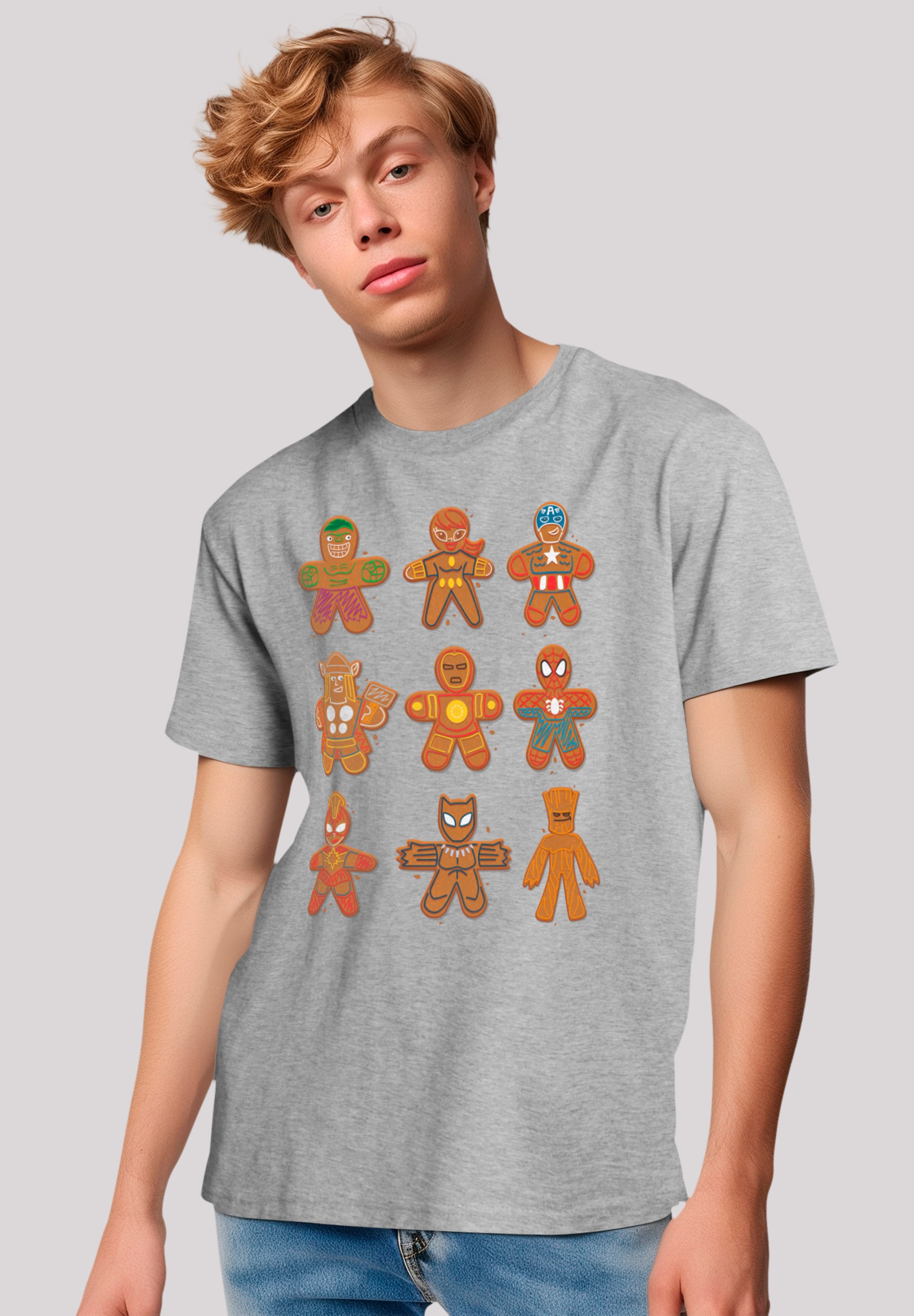 F4NT4STIC T-Shirt "Marvel Universe Christmas Gingerbread Avengers", Premium günstig online kaufen