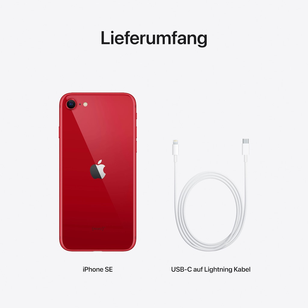 Apple Smartphone »iPhone SE (2022)«, (PRODUCT)RED, 11,94 cm/4,7 Zoll, 128 GB Speicherplatz, 12 MP Kamera