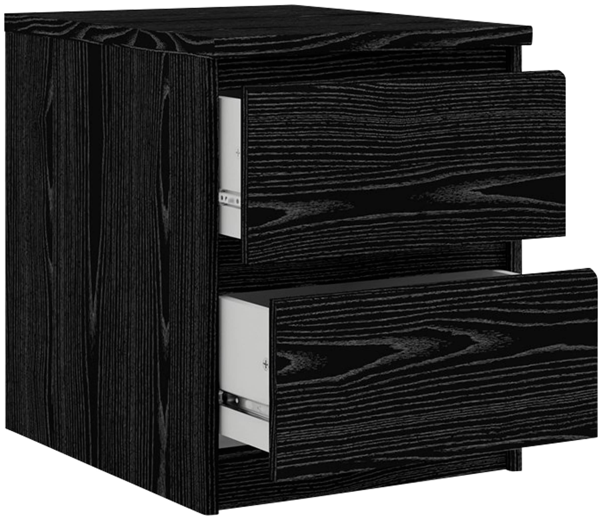 INOSIGN Nachttisch »Naia, 2 Schubladen, Aufbewahrung für das Schlafzimmer, grifflose Front«, Modern, skandinavisches Design, Schmal, in mehrere Farben